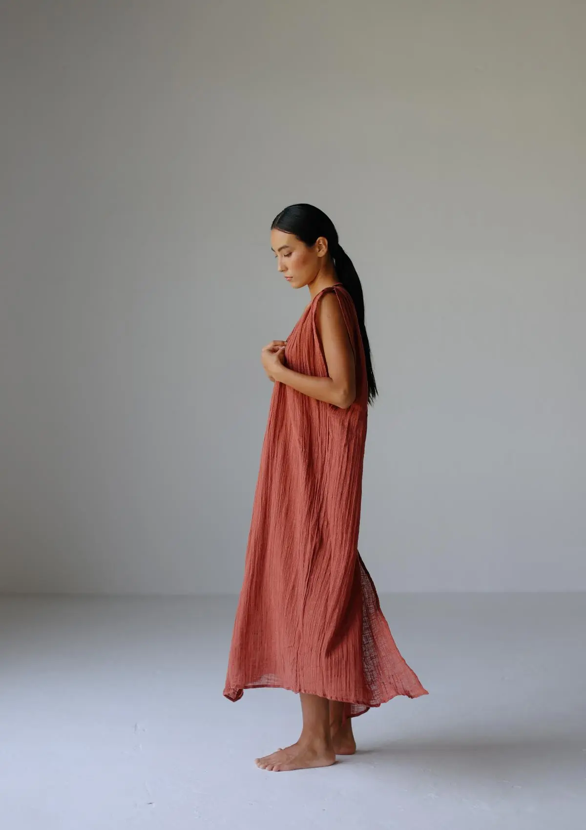 ARES KAFTAN - BAKED CLAY - Image 4
