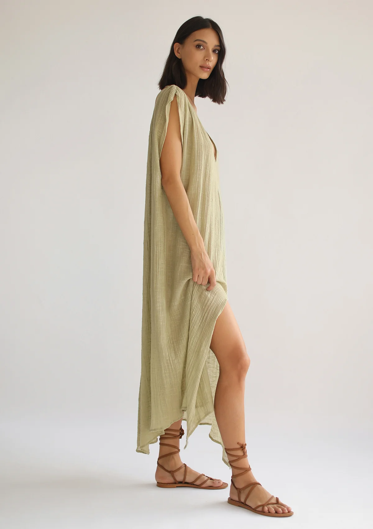 ARES KAFTAN - PISTACHIO - Image 3