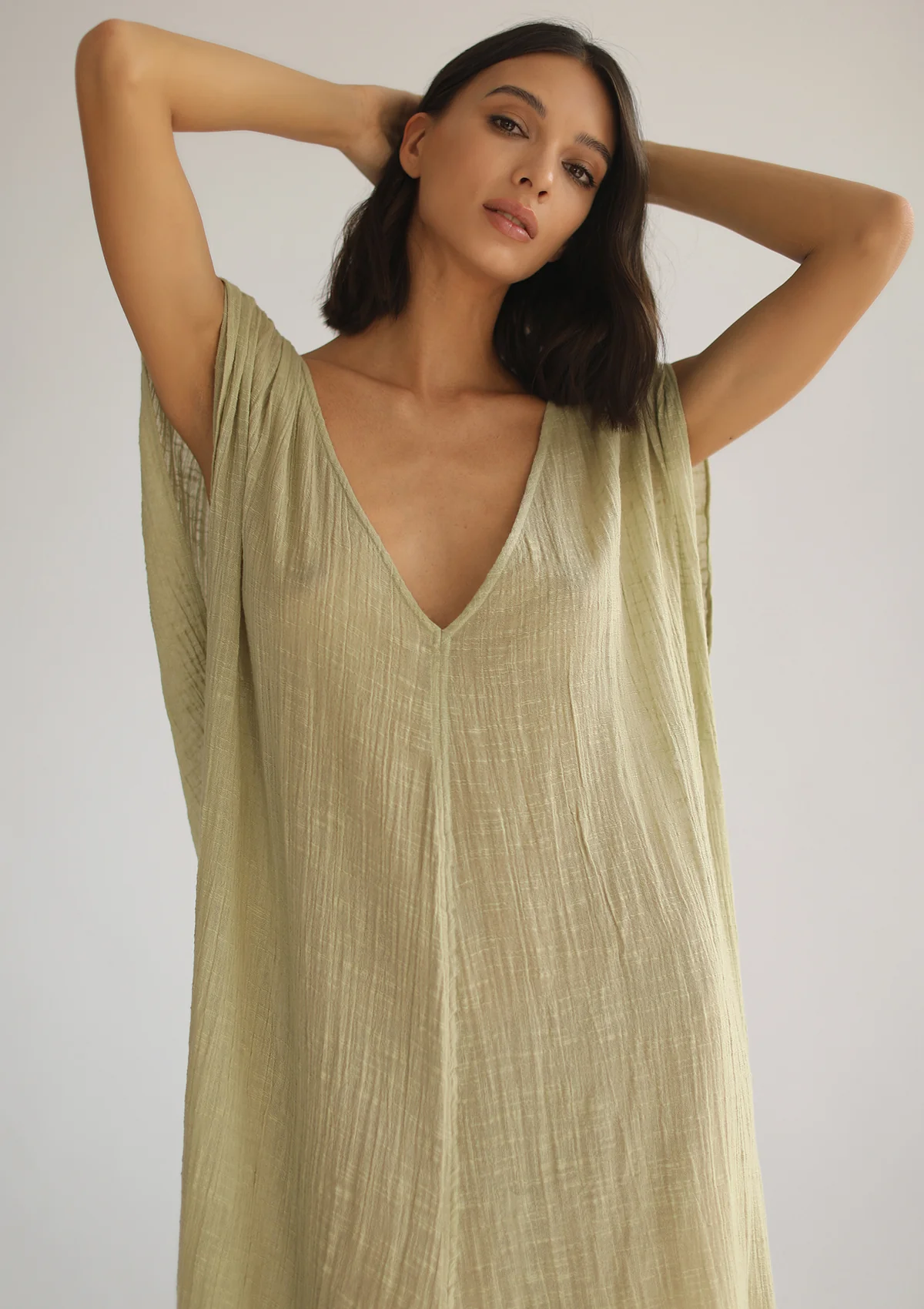 ARES KAFTAN - PISTACHIO - Image 5