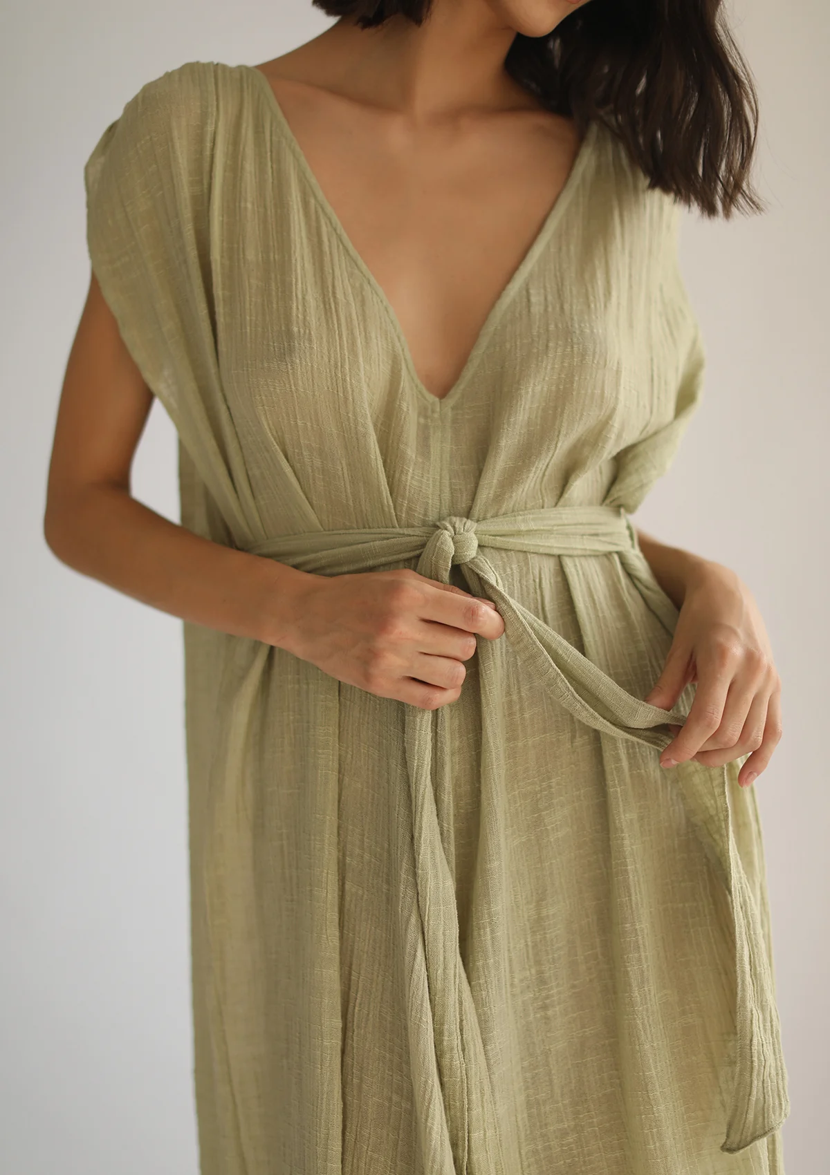 ARES KAFTAN - PISTACHIO - Image 7
