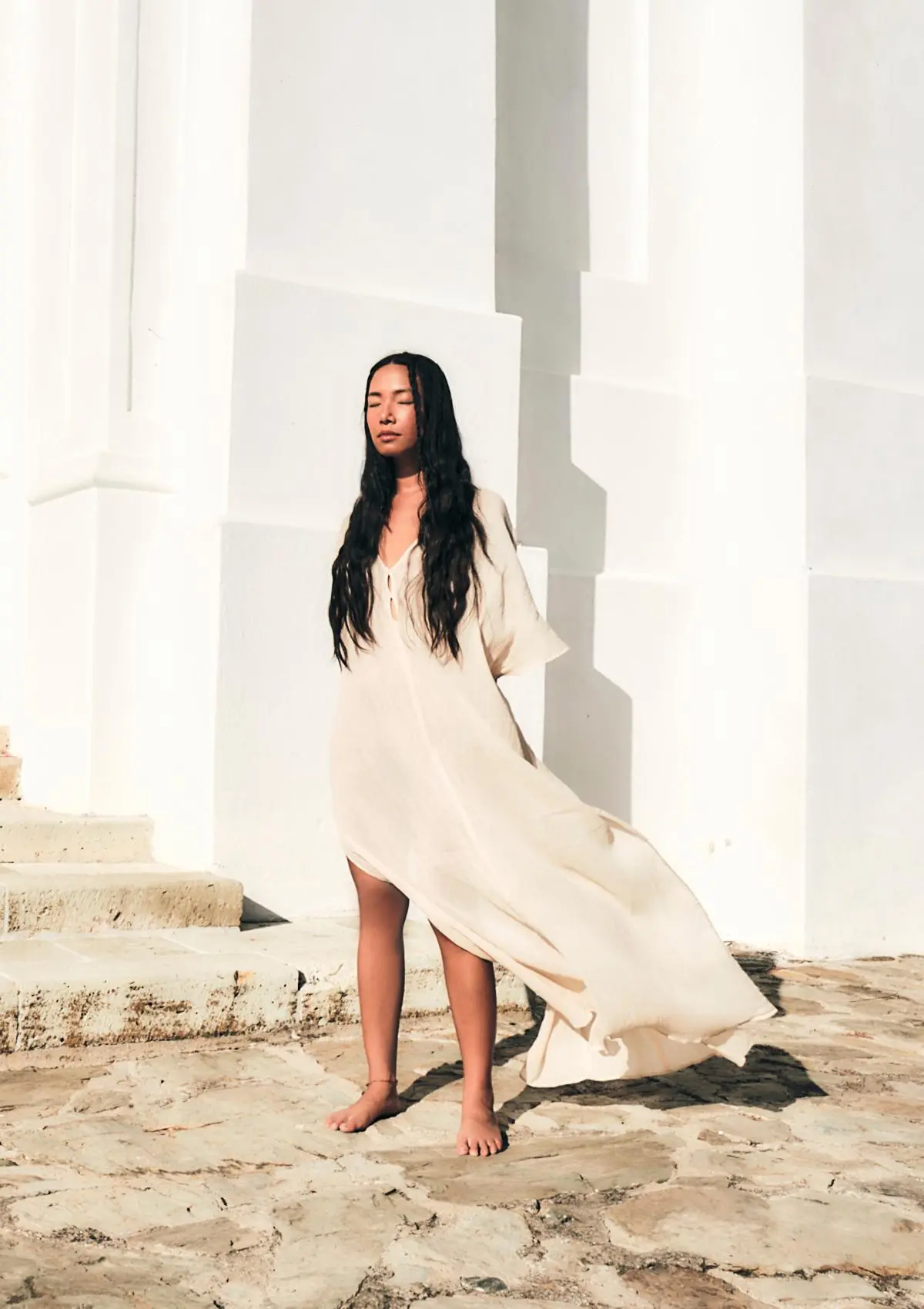 ARIA MAXI KAFTAN - KORA UNDYED - Image 3