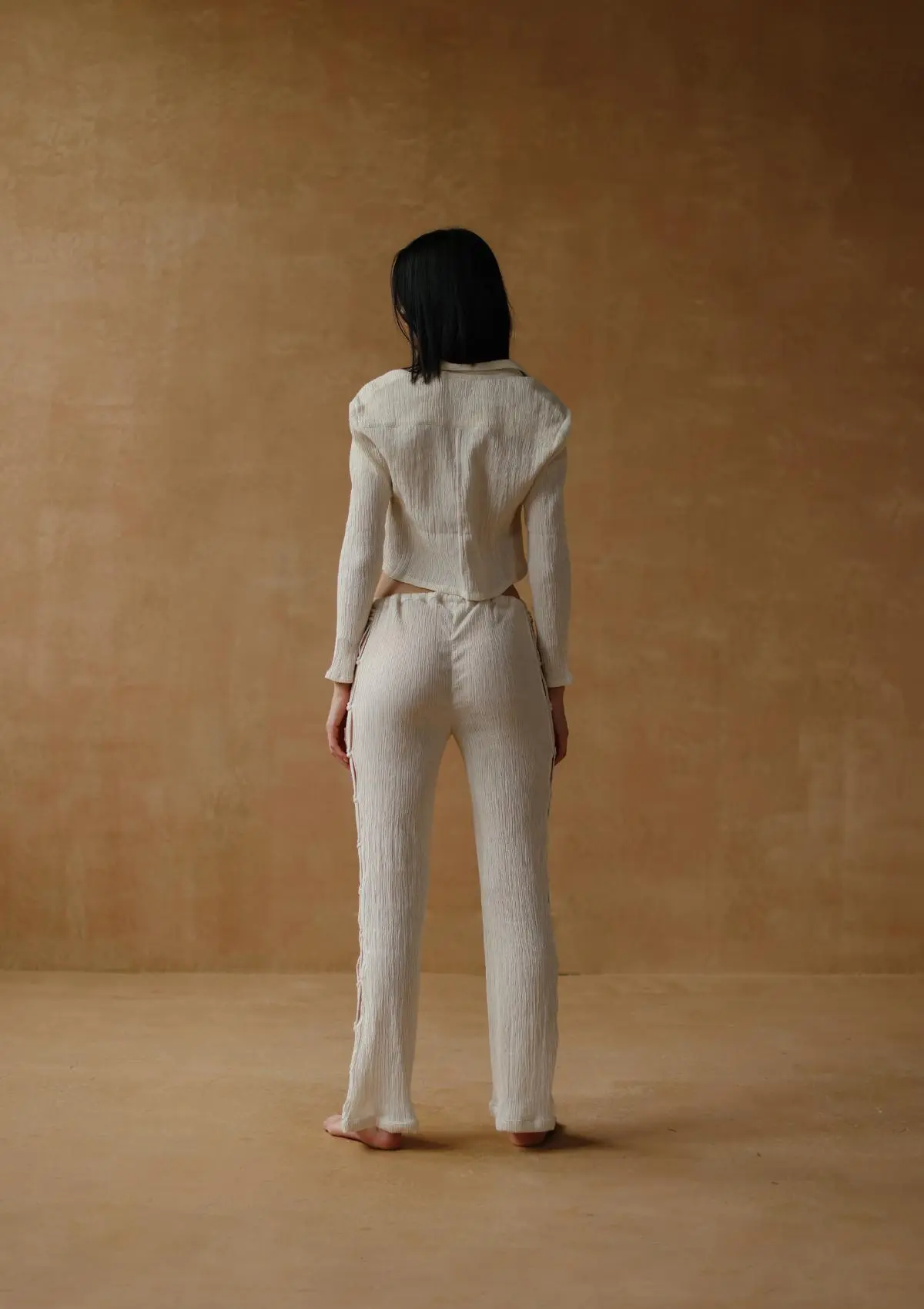 AYLA MACRAME SHIRT- NATURAL - Image 4