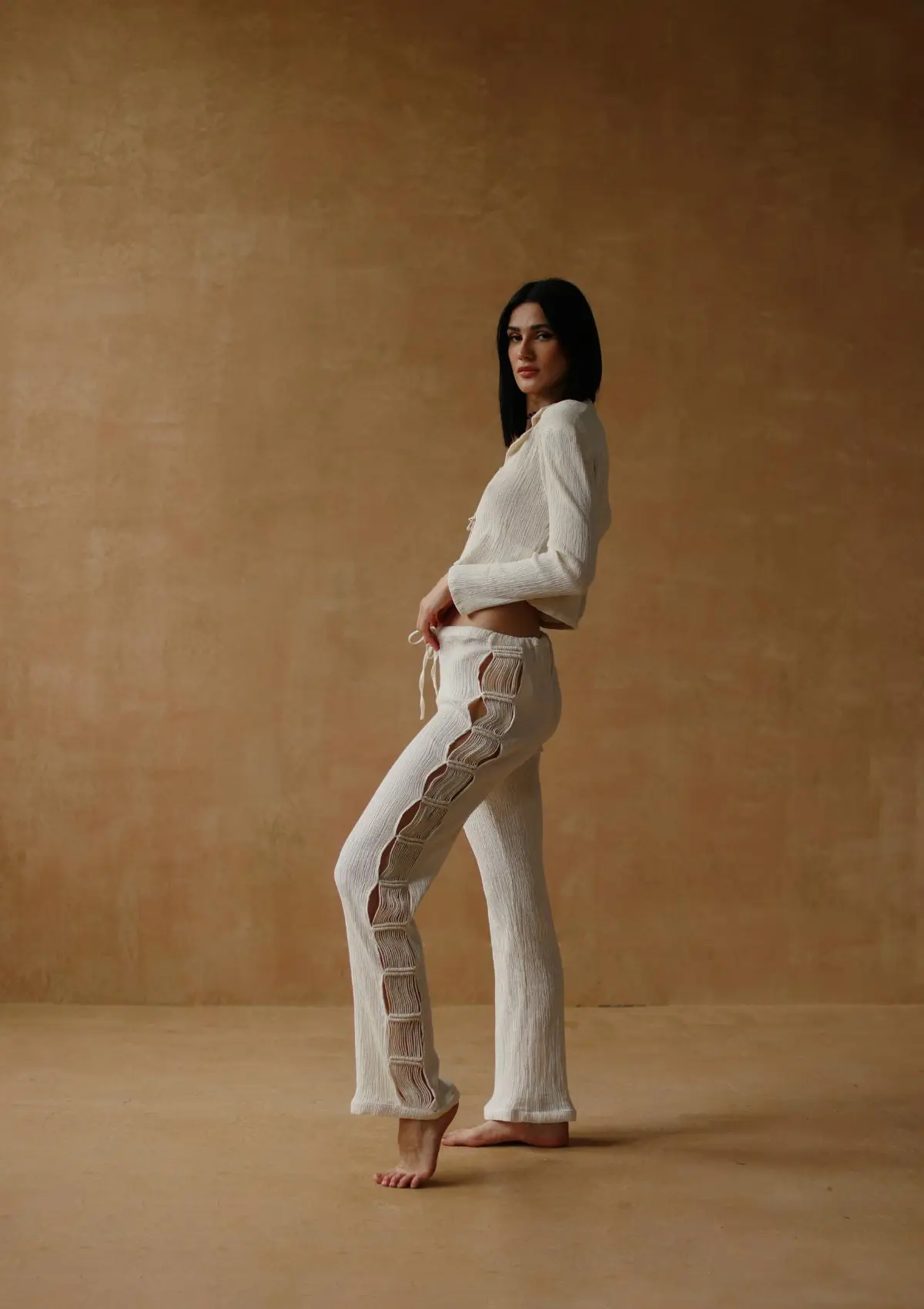 AYLA MACRAME SHIRT- NATURAL - Image 5