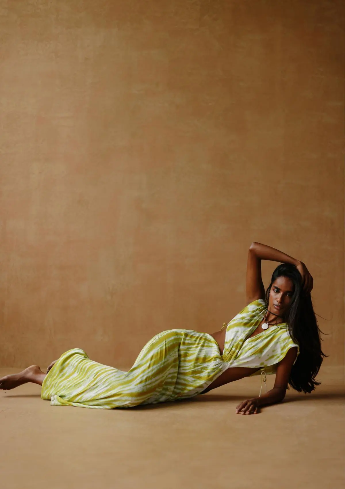CLEO DRESS - ACCACIA LEAF - Image 3