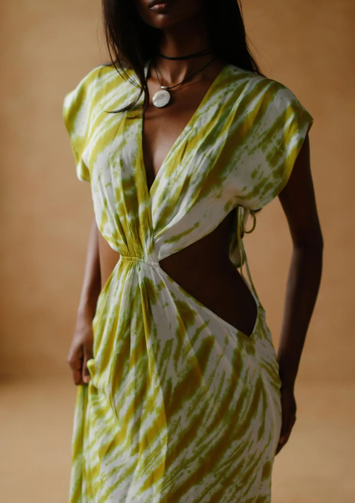 CLEO DRESS - ACCACIA LEAF - Image 5
