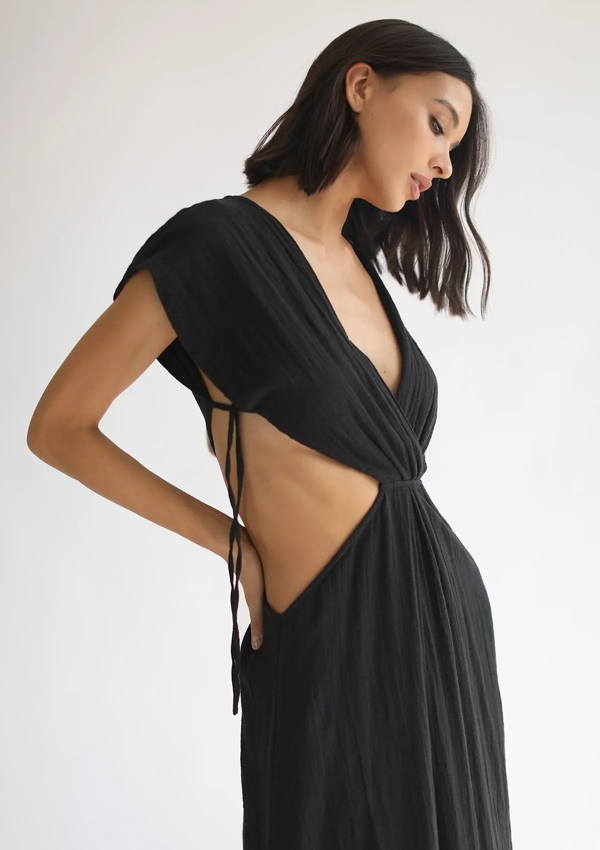 CLEO DRESS - BLACK - Image 4
