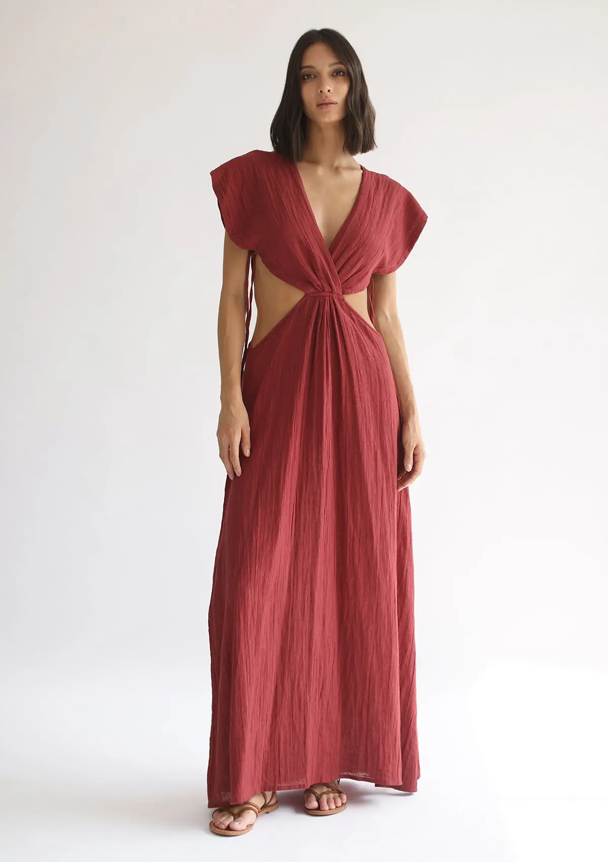 CLEO DRESS - RED DHALIA - Image 4