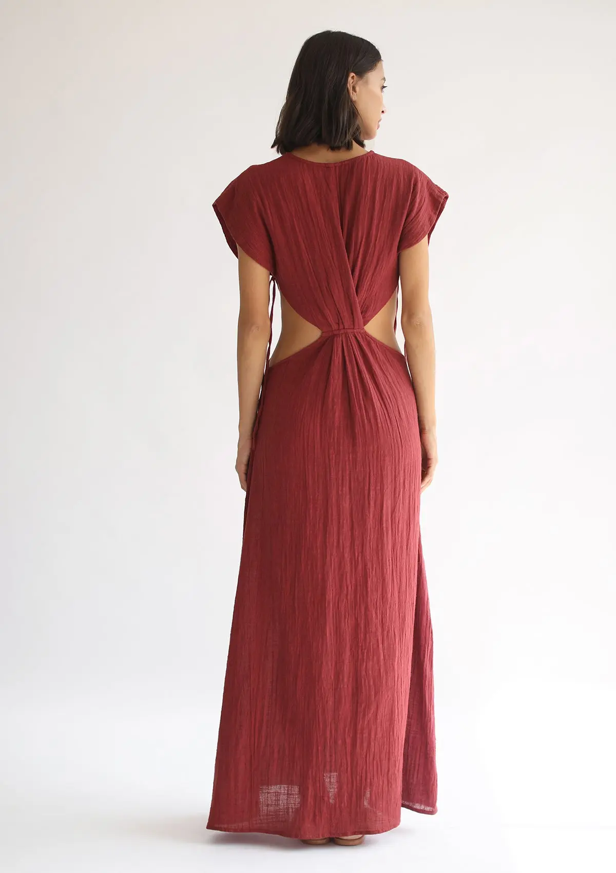 CLEO DRESS - RED DHALIA - Image 6