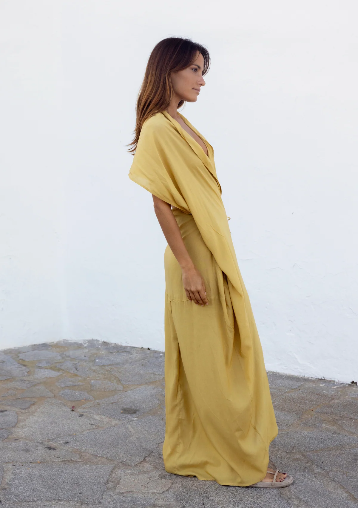 HOOD KAFTAN- BEIGE TAN - Image 11