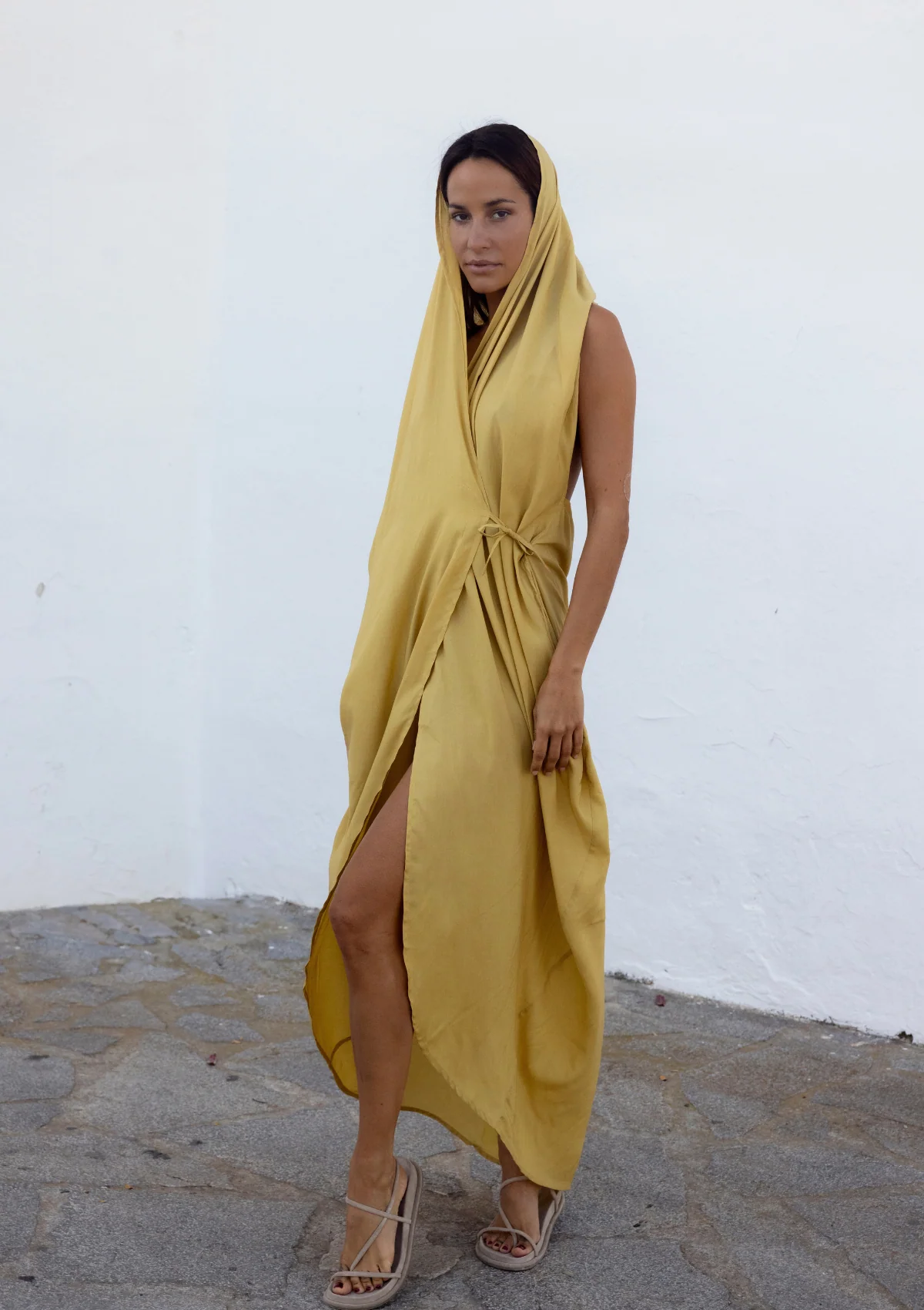 HOOD KAFTAN- BEIGE TAN - Image 13