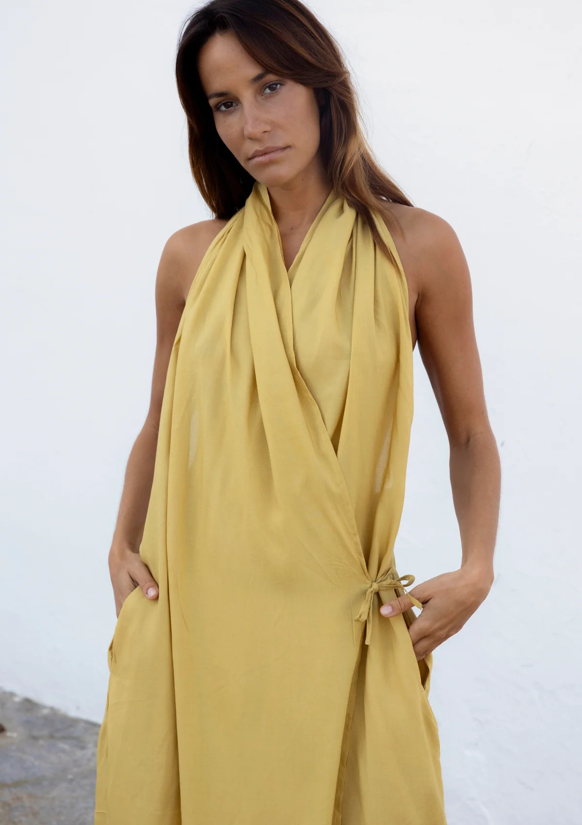 HOOD KAFTAN- BEIGE TAN - Image 3