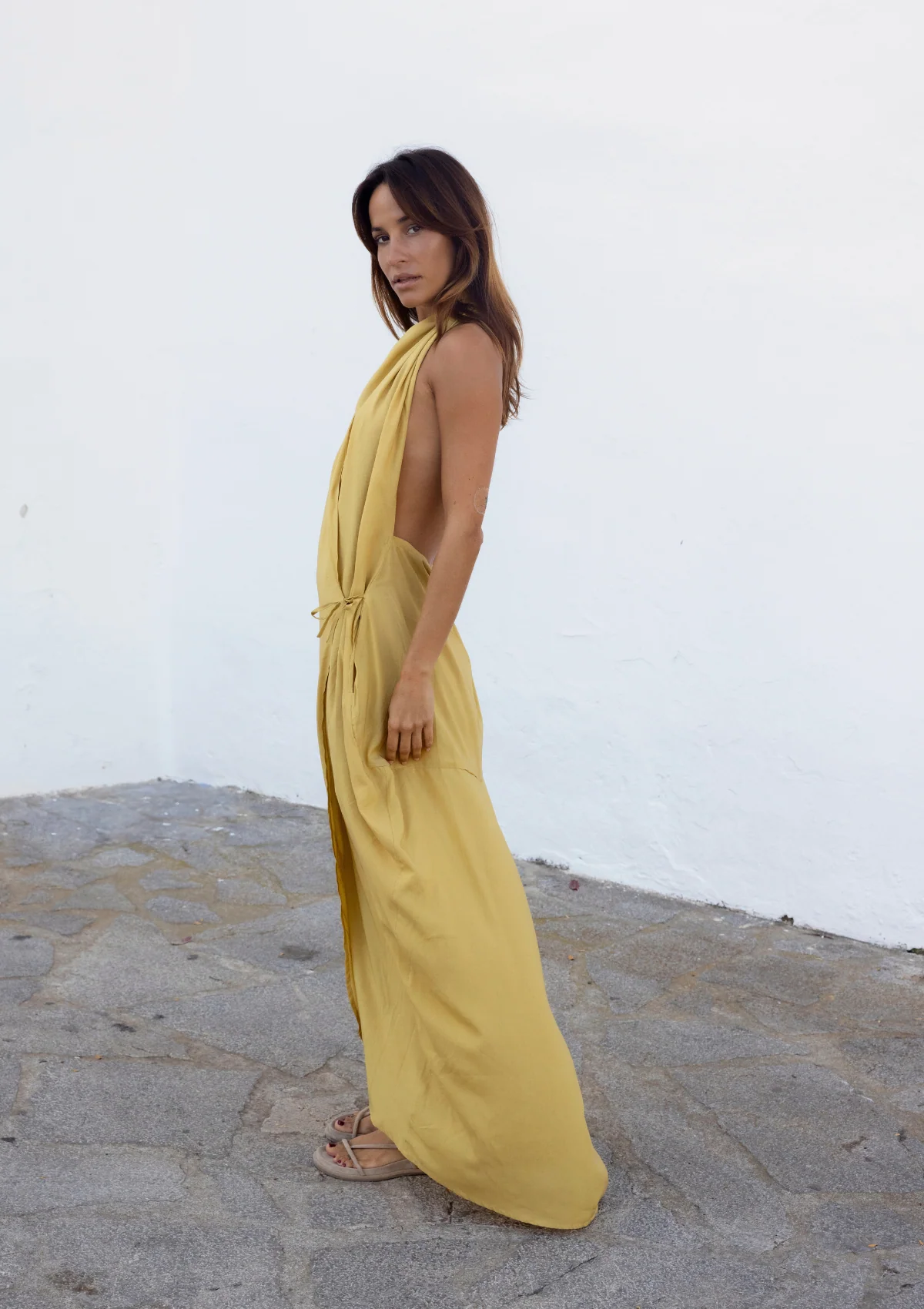 HOOD KAFTAN- BEIGE TAN - Image 5
