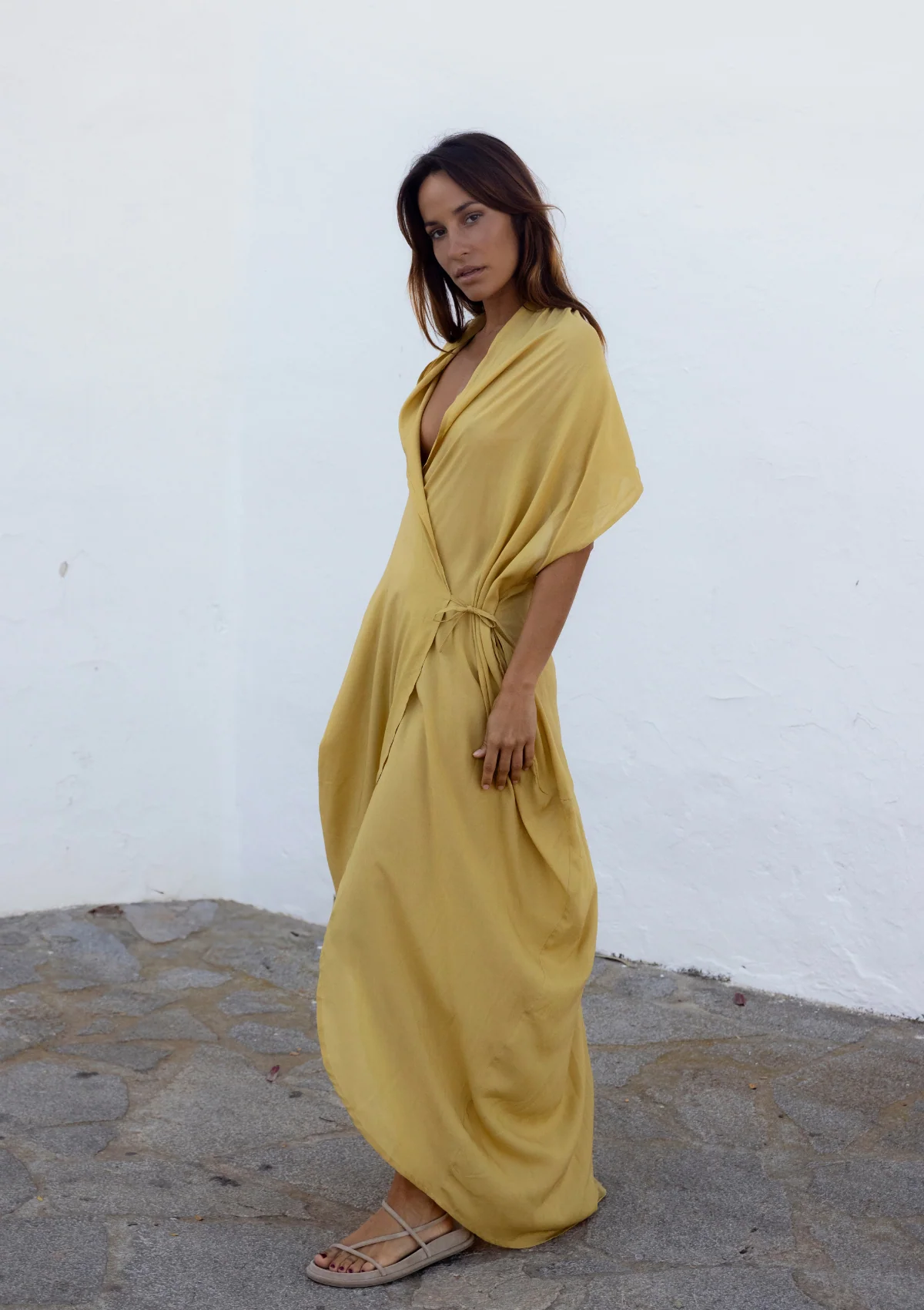 HOOD KAFTAN- BEIGE TAN - Image 8