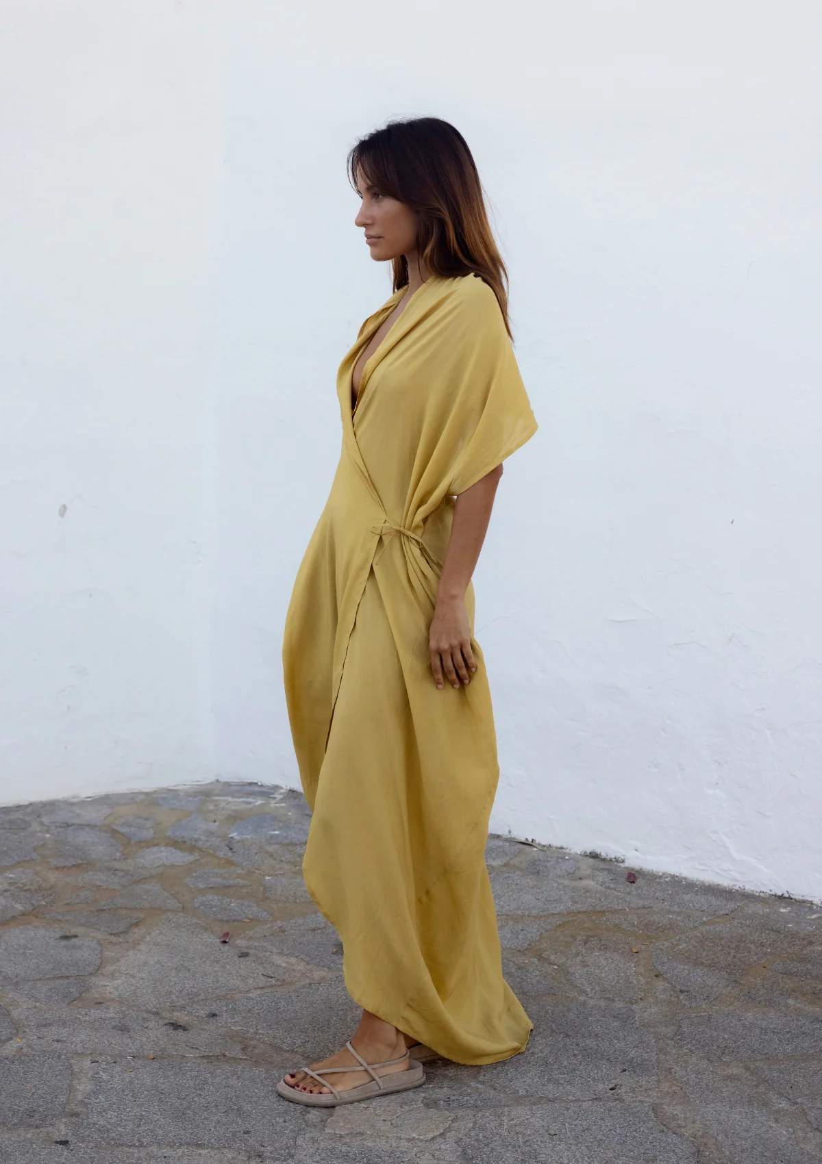 HOOD KAFTAN- BEIGE TAN - Image 9