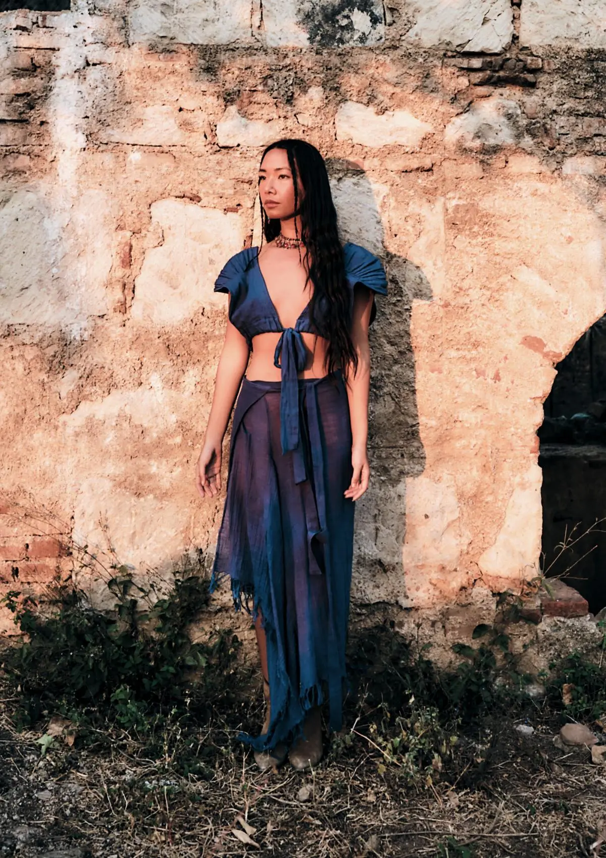 EMBER SARONG SKIRT- SODALITE BLUE - Image 5