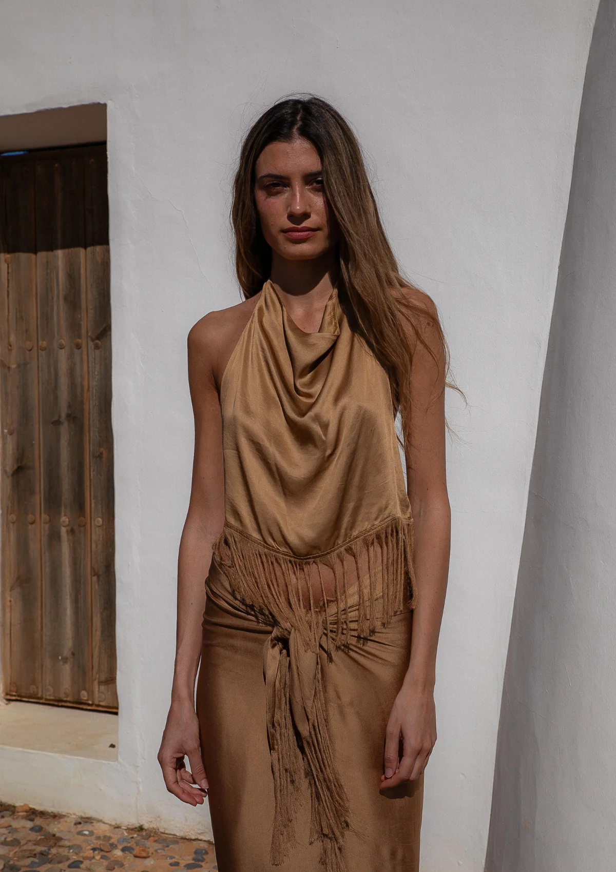FAYE TOP - GOLDEN BROWN - Image 5