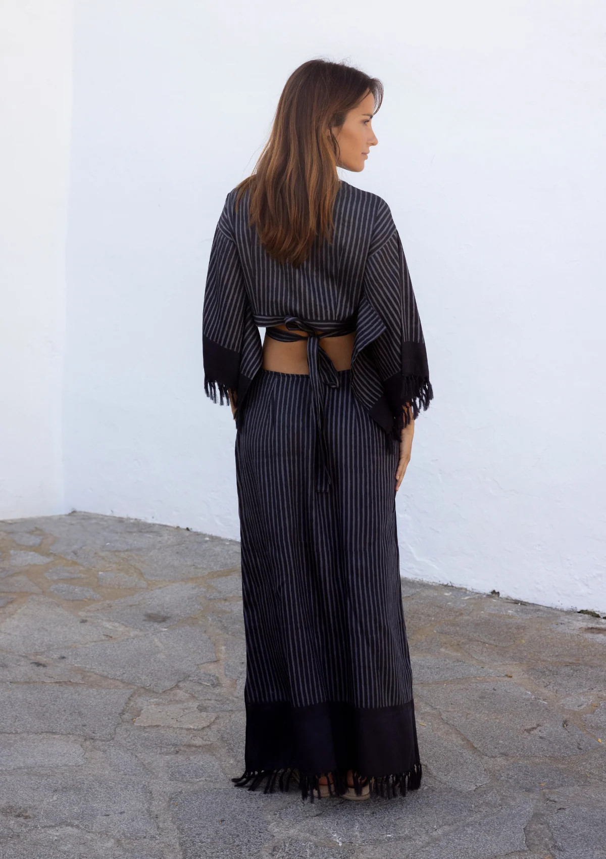 SUKI FRINGE SKIRT- STRIPES - Image 5