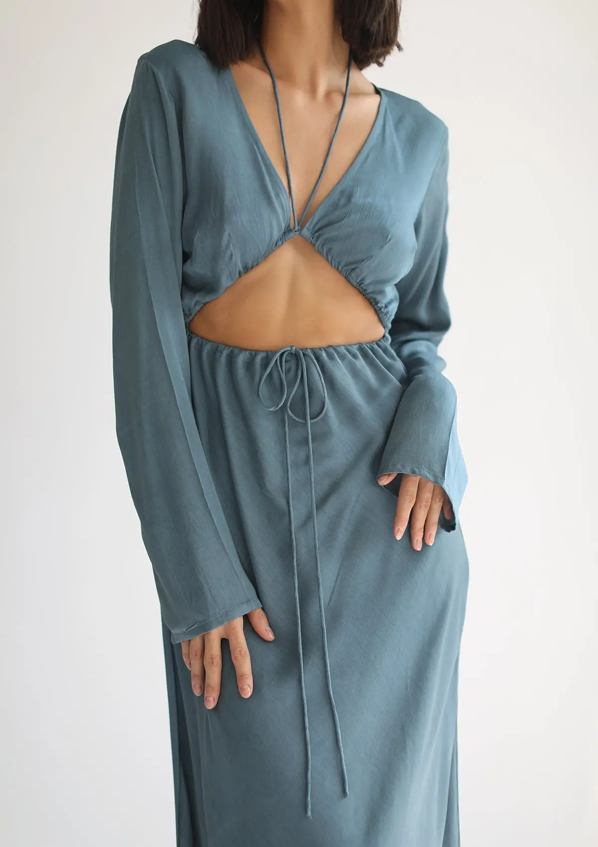 HERA MAXI DRESS - AEGEAN BLUE - Image 5