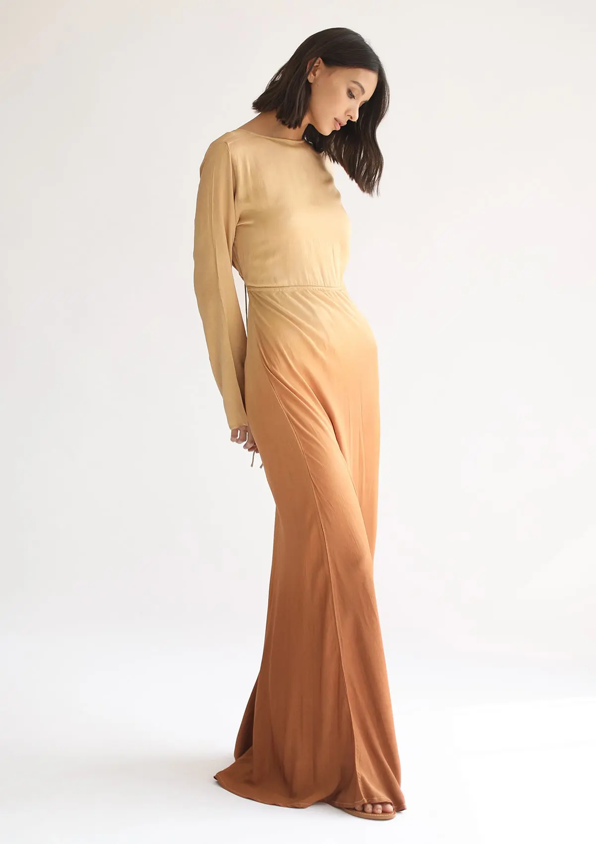 HERA MAXI DRESS - INCA GOLD OMBRE - Image 10