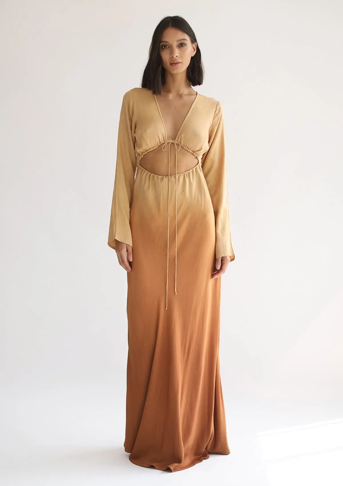 HERA MAXI DRESS - INCA GOLD OMBRE - Image 3