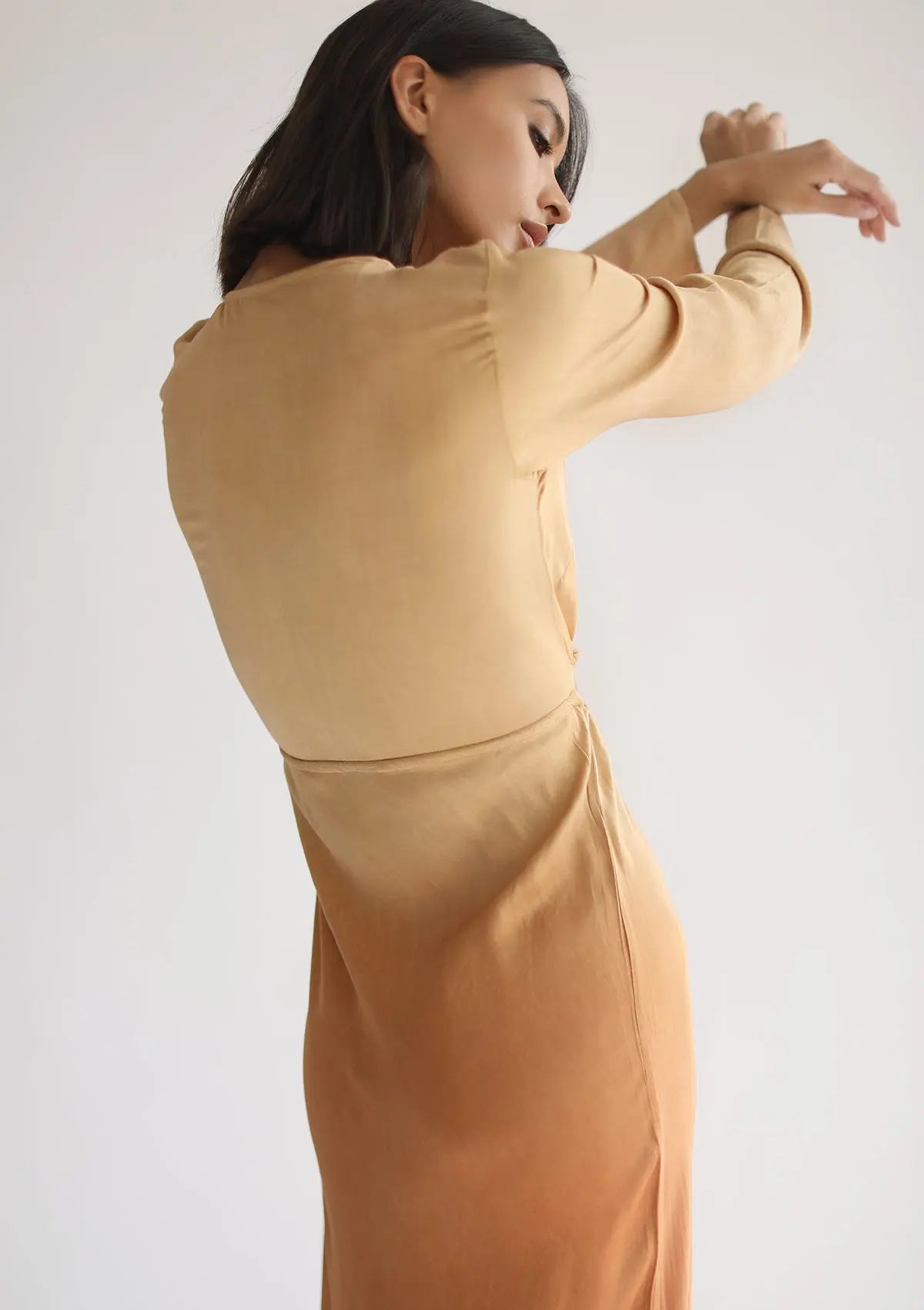 HERA MAXI DRESS - INCA GOLD OMBRE - Image 7
