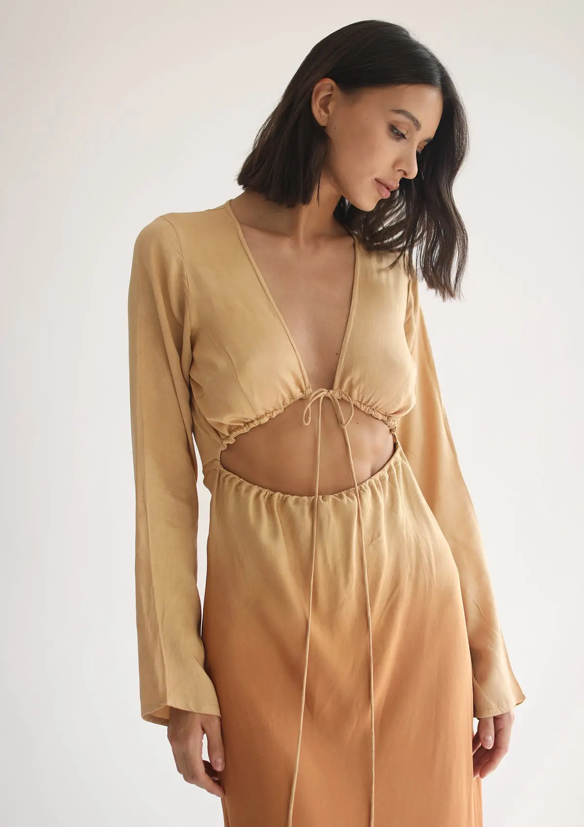 HERA MAXI DRESS - INCA GOLD OMBRE - Image 9