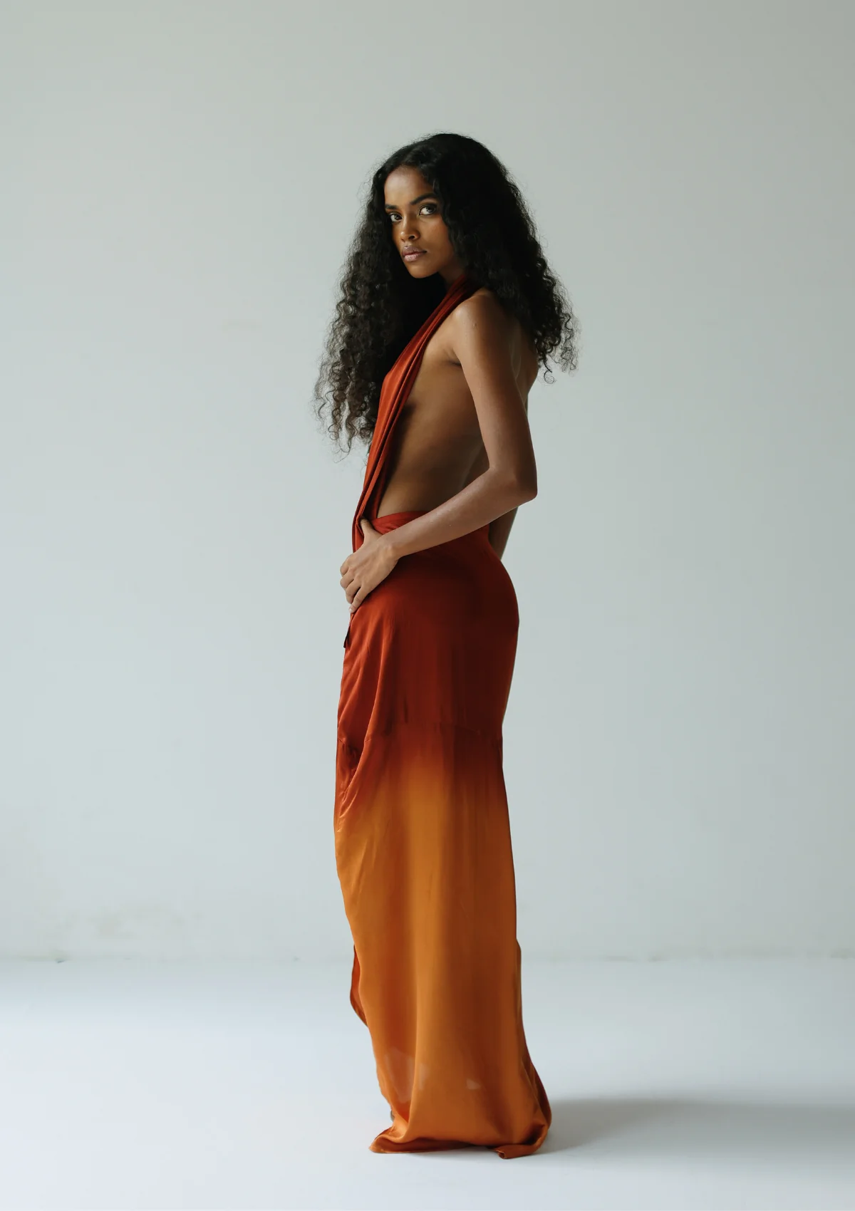 HOOD KAFTAN-PICANTE OMBRE - Image 3