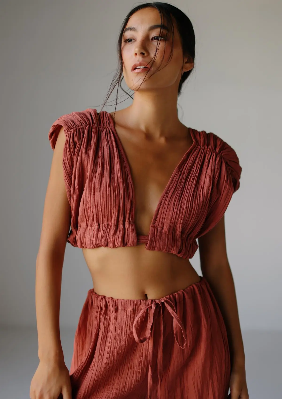 ISLA CROP TOP - BAKED CLAY - Image 2