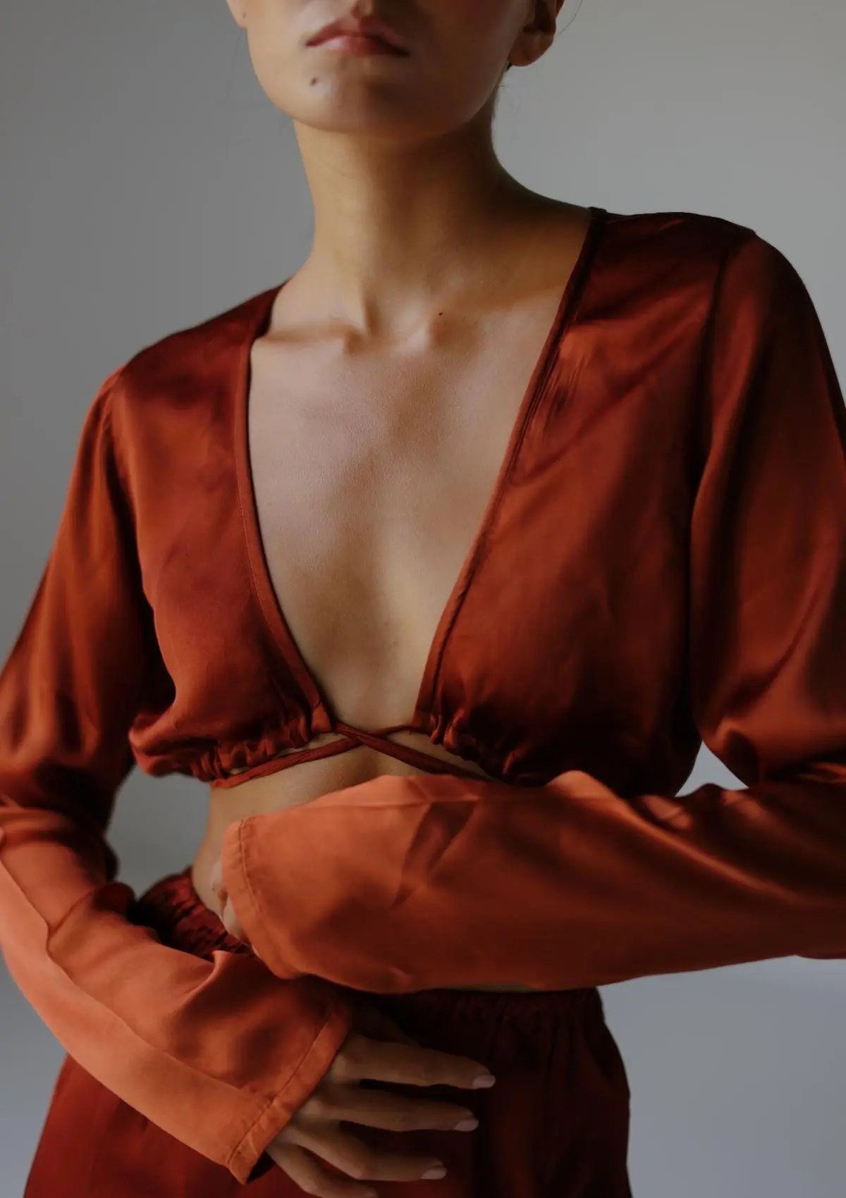 JUNIPER TIE TOP - PICANTE/ COPPER OMBRE - Image 3