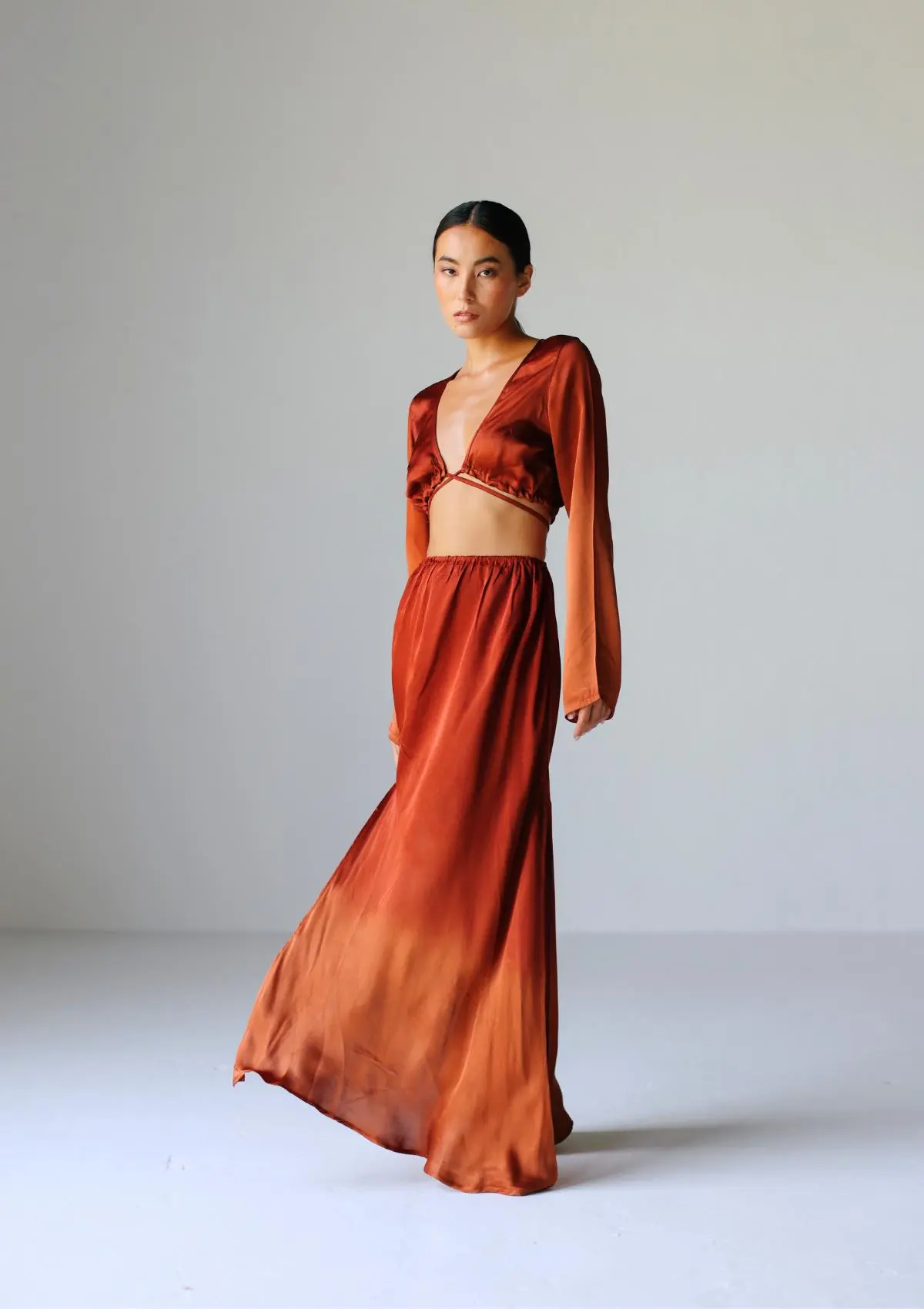 JUNIPER TIE TOP - PICANTE/ COPPER OMBRE - Image 4