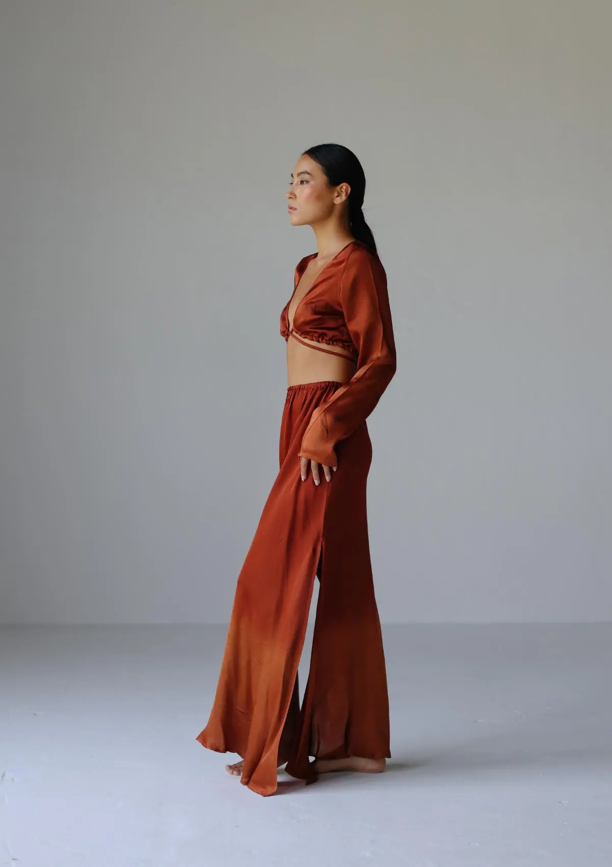 JUNIPER TIE TOP - PICANTE/ COPPER OMBRE - Image 5