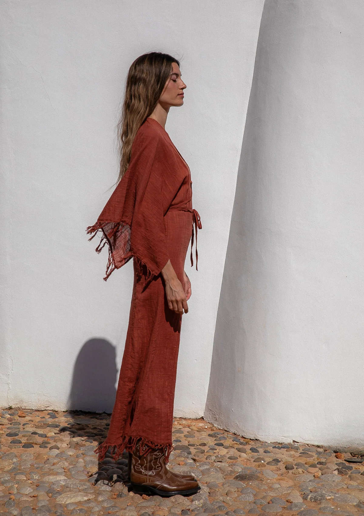 ELARA DRESS- BAKED CLAY - Image 3