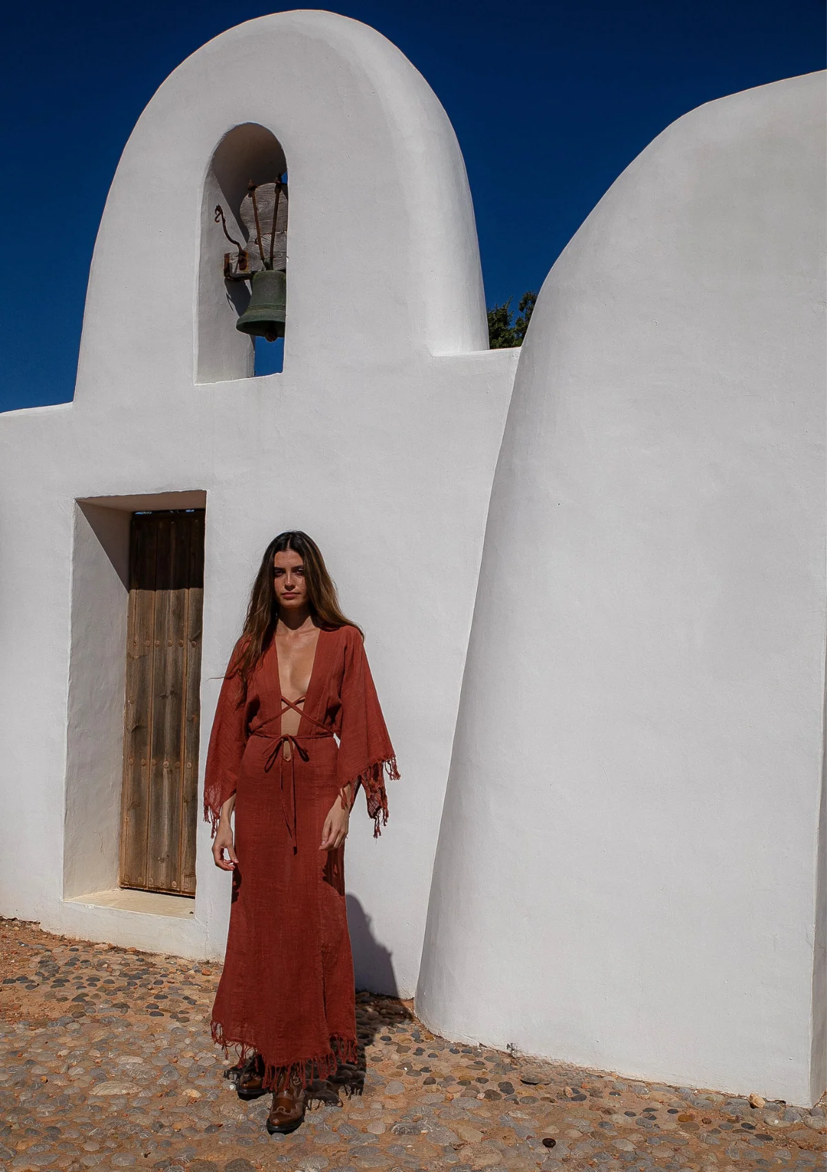ELARA DRESS- BAKED CLAY - Image 4