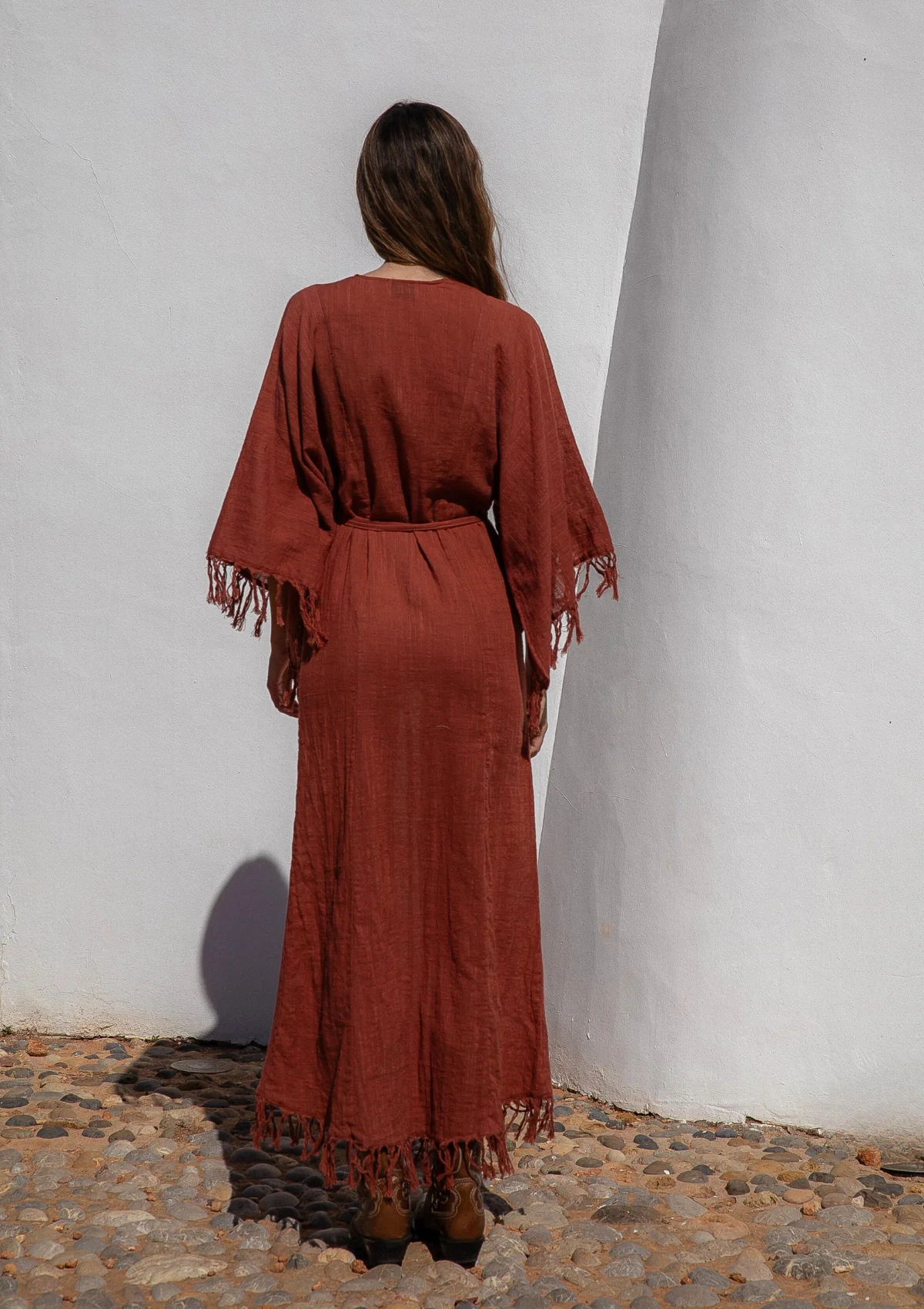 ELARA DRESS- BAKED CLAY - Image 8