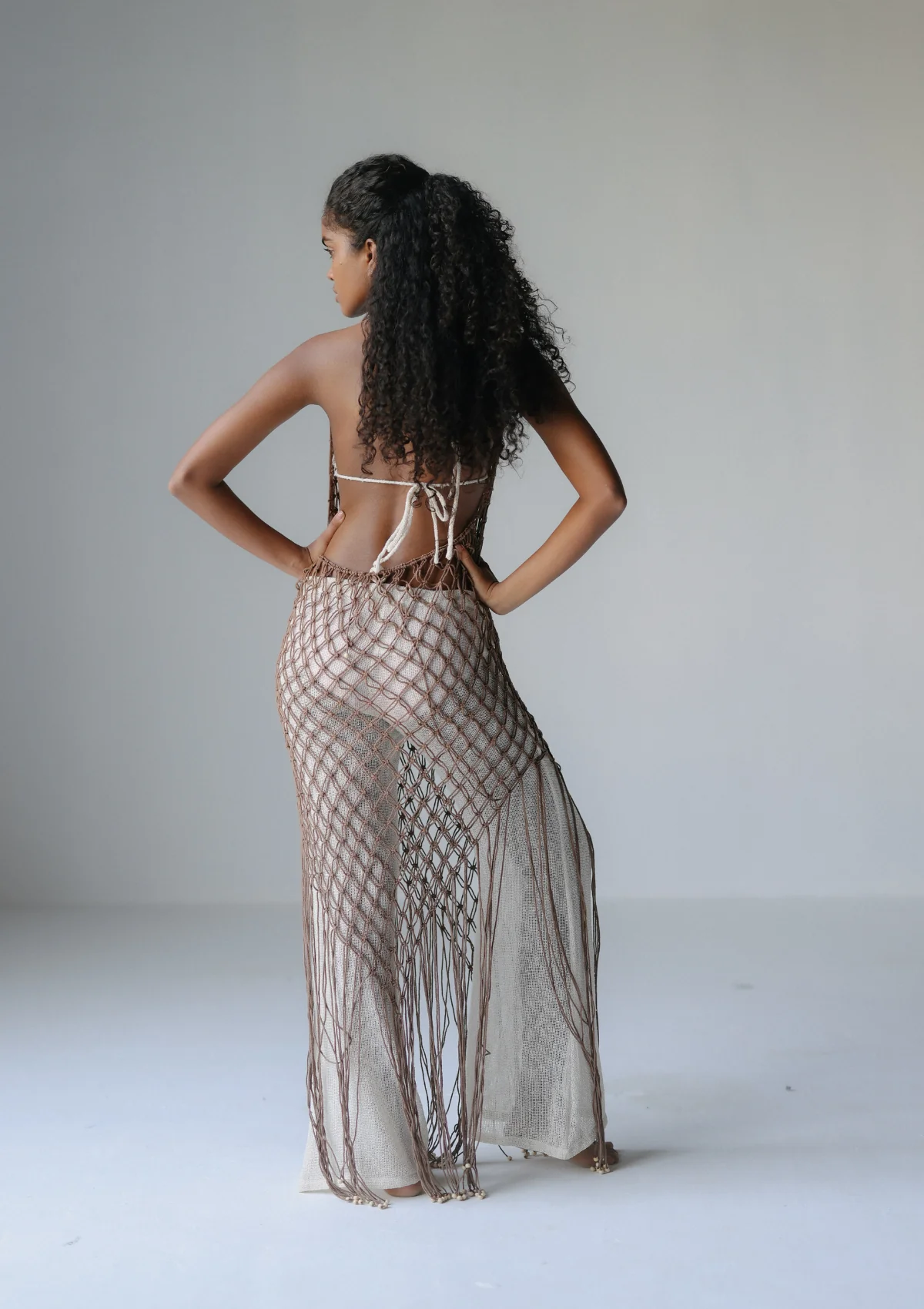 MACRAME DRESS- BUTTERNUT - Image 5