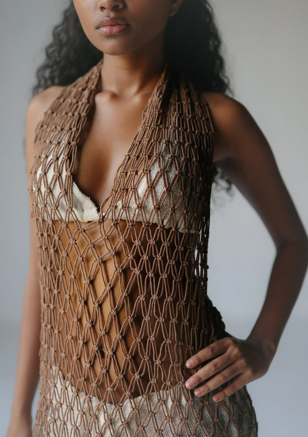 MACRAME DRESS- BUTTERNUT - Image 6