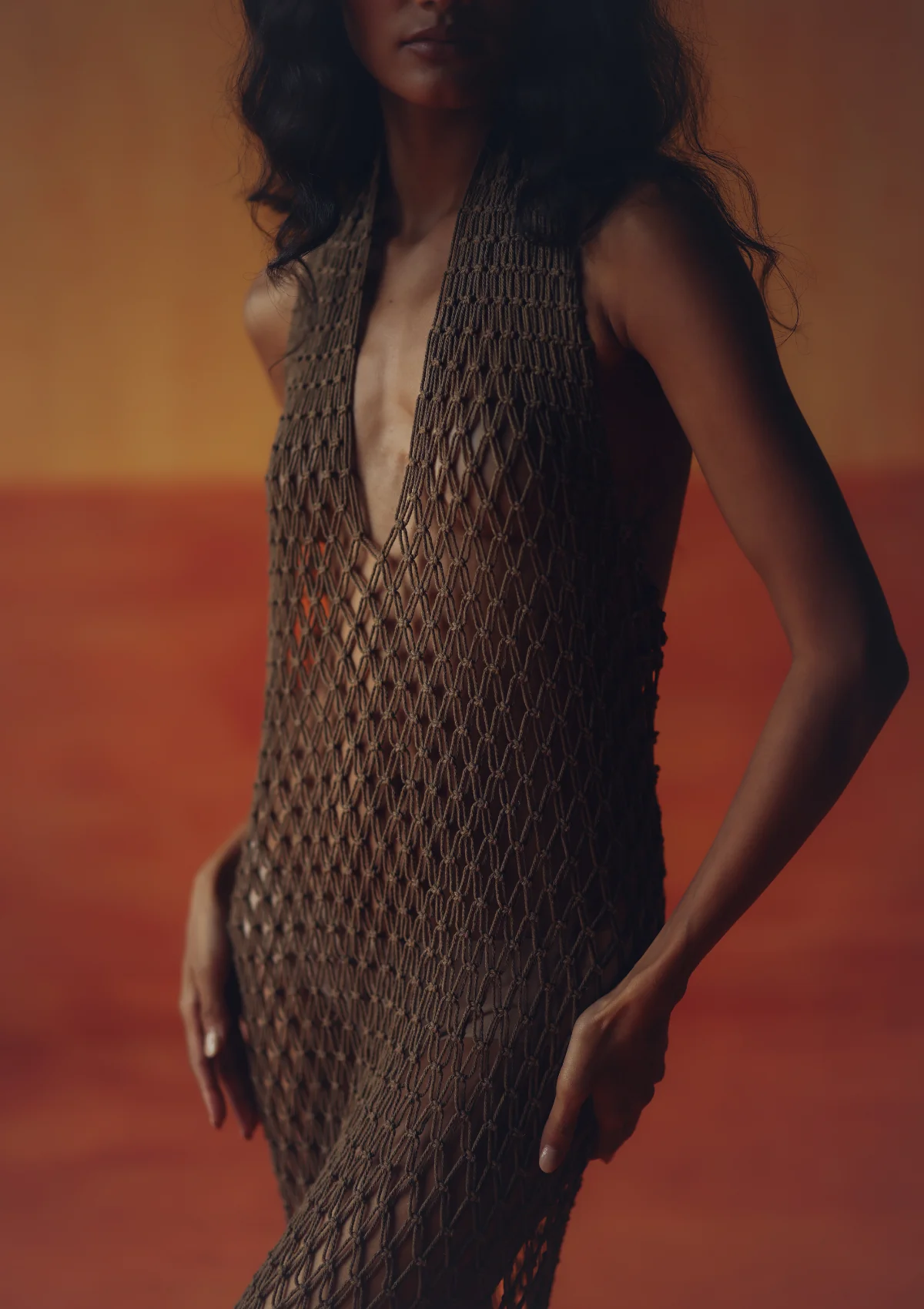 MACRAME DRESS- BUTTERNUT - Image 8