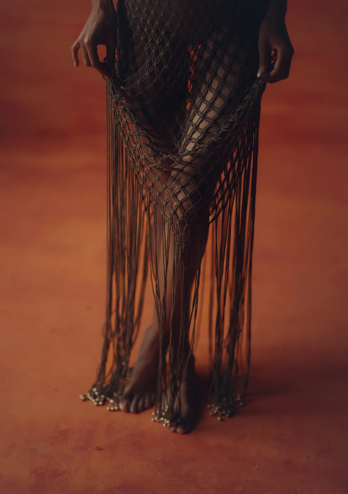 MACRAME DRESS- BUTTERNUT - Image 9