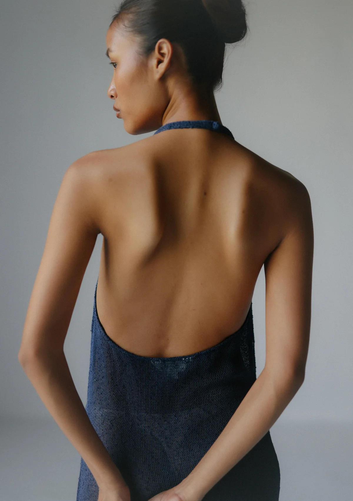 MARA HALTER DRESS- BLUE WING TEAL - Image 5