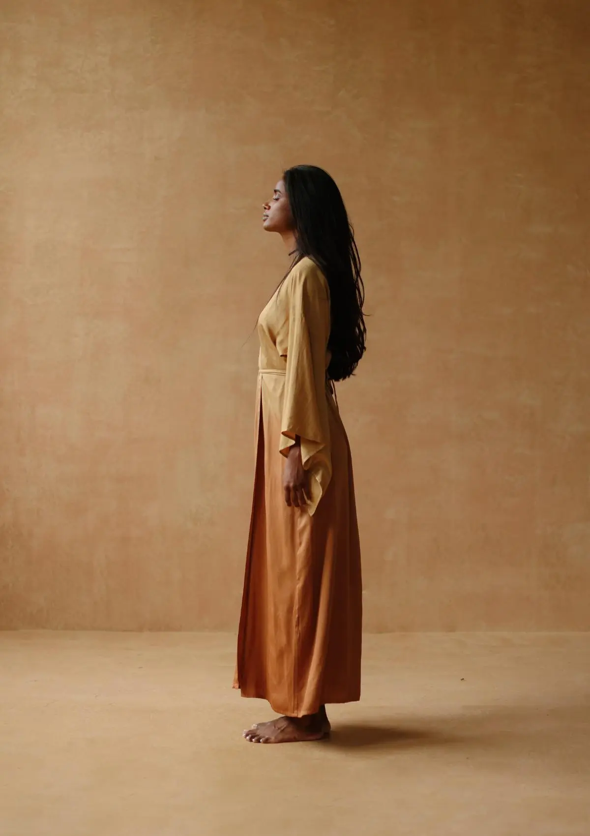 KORA KIMONO  DRESS- INCA GOLD OMBRE - Image 3