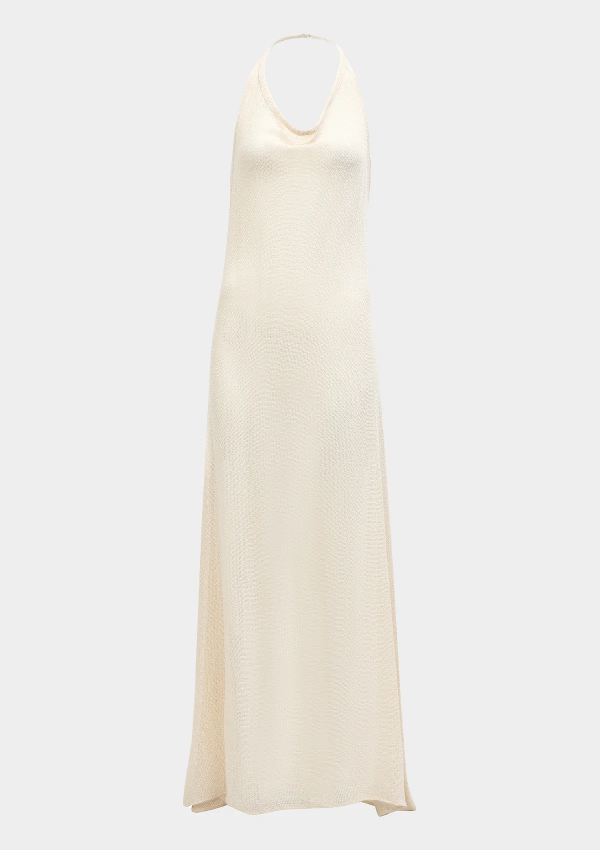 MARA HALTER DRESS- NATURAL - Image 6