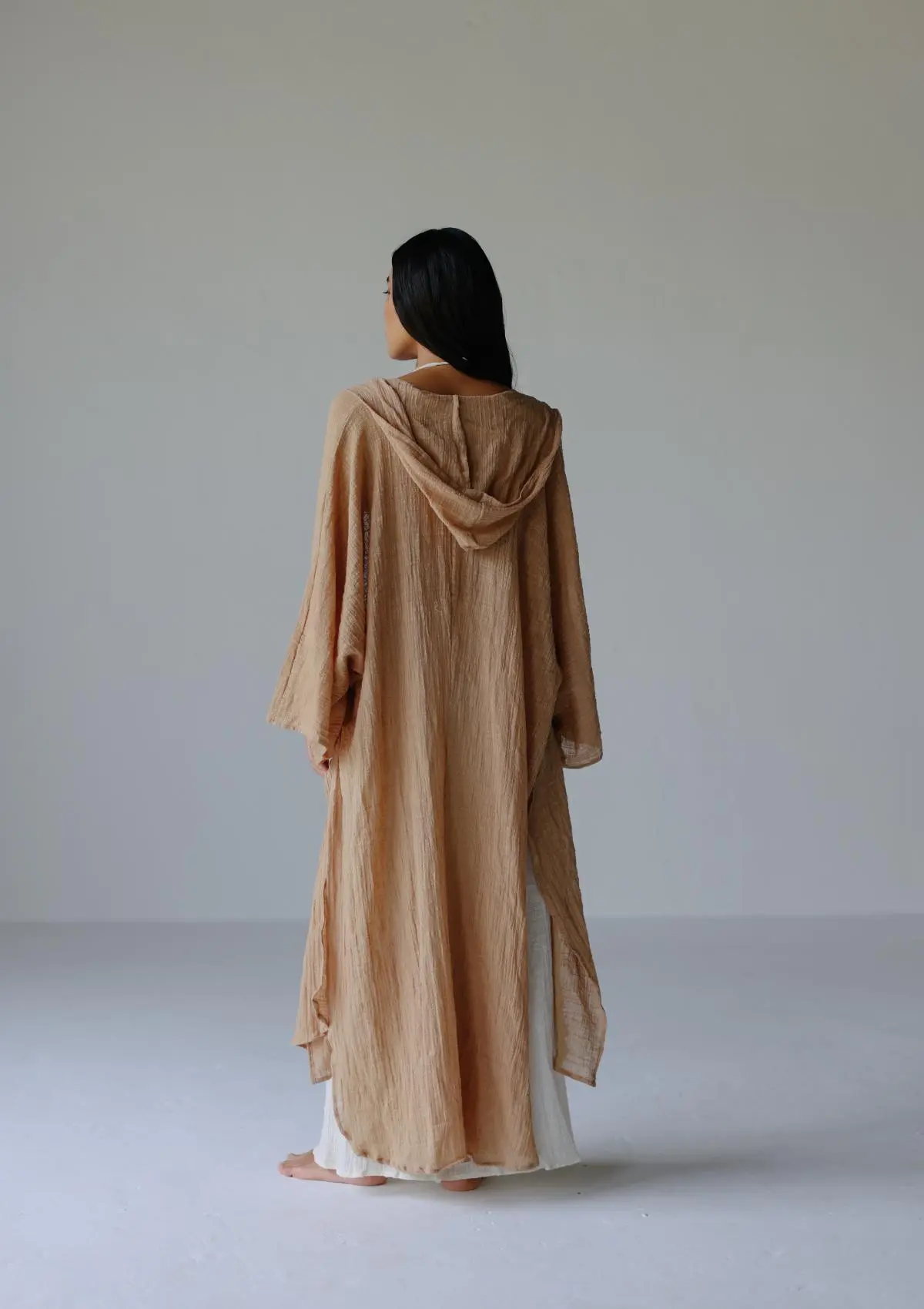RHEA HOODED CAPE - MANGO MOJITO - Image 3