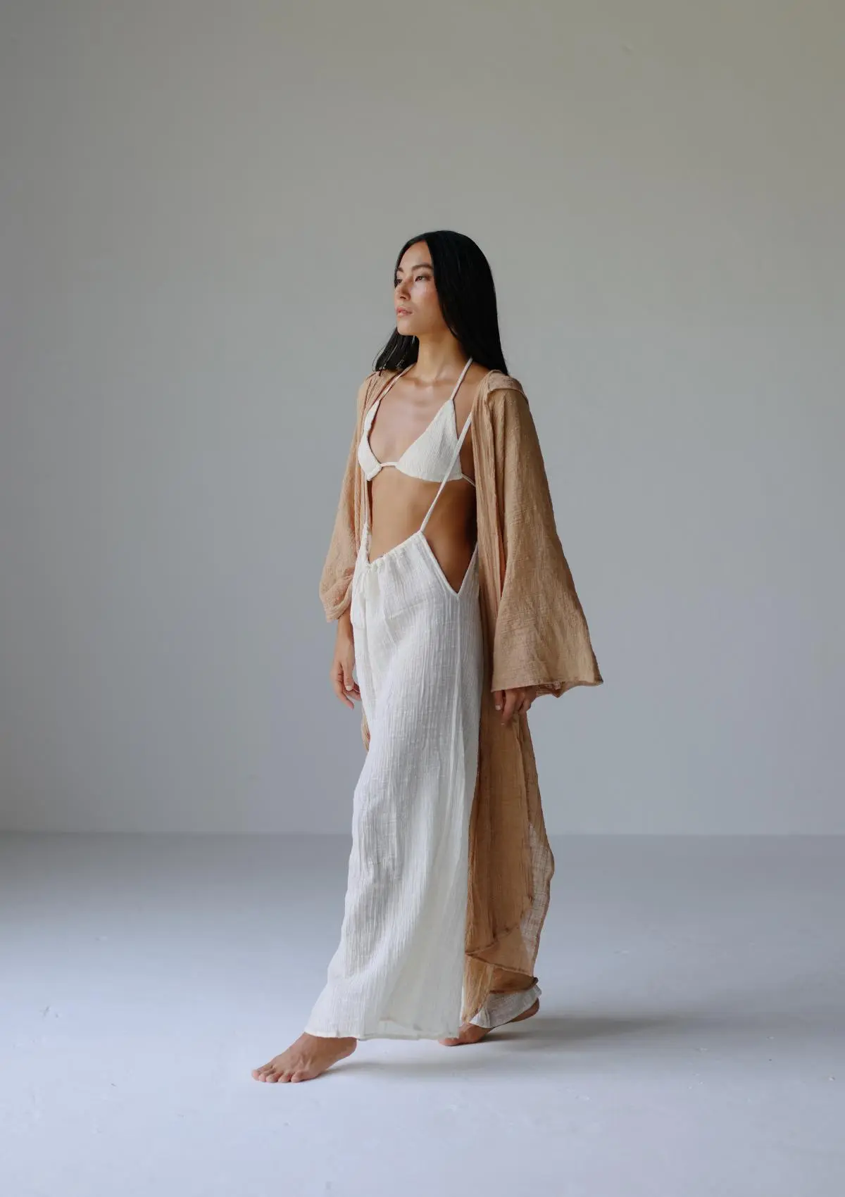RHEA HOODED CAPE - MANGO MOJITO - Image 4