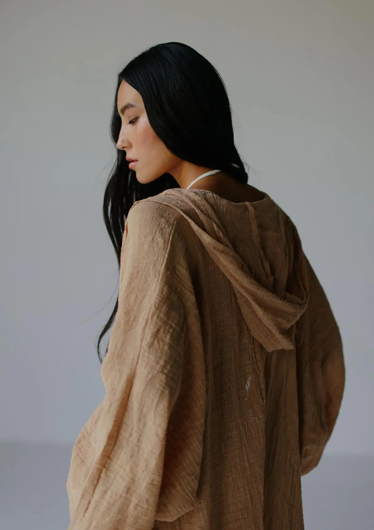 RHEA HOODED CAPE - MANGO MOJITO - Image 6
