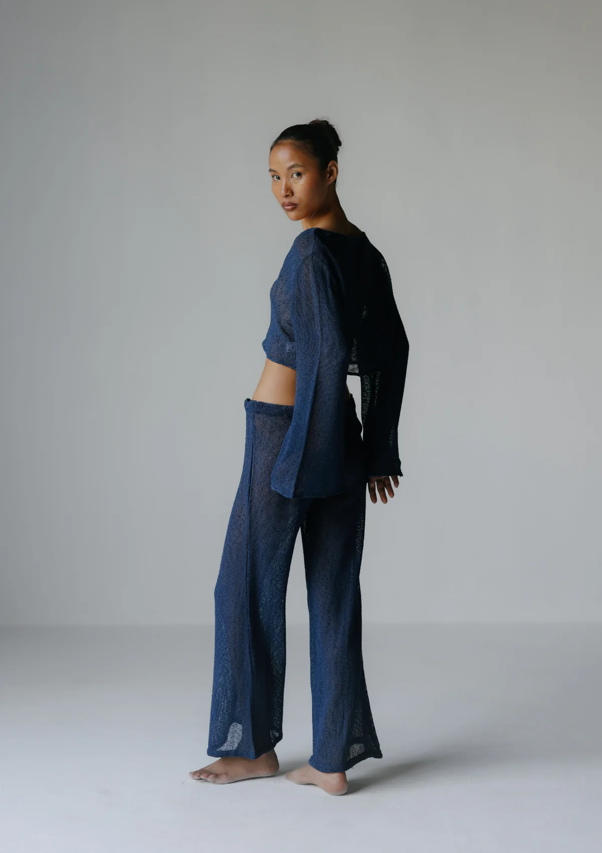 RORY TROUSERS- BLUE WING TEAL - Image 4
