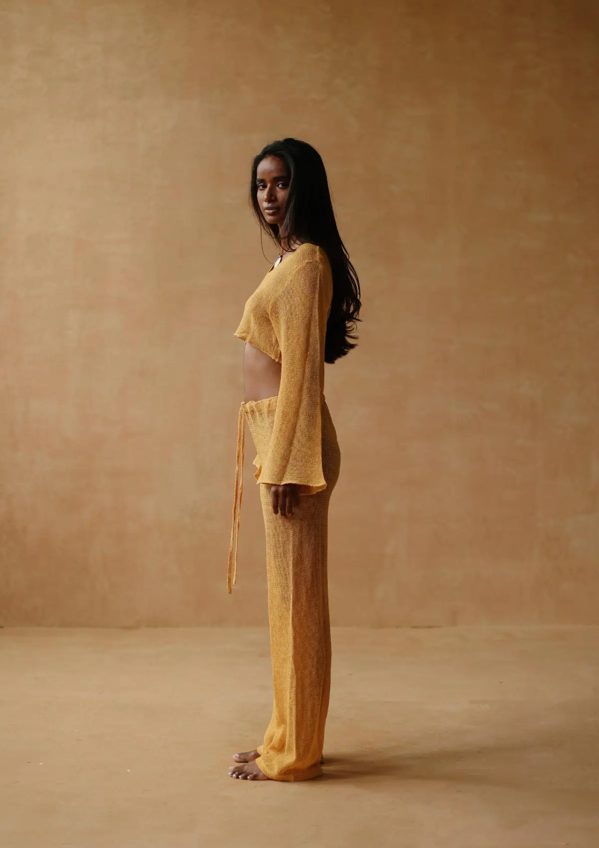 RORY TROUSERS - GOLDEN APRICOT - Image 3