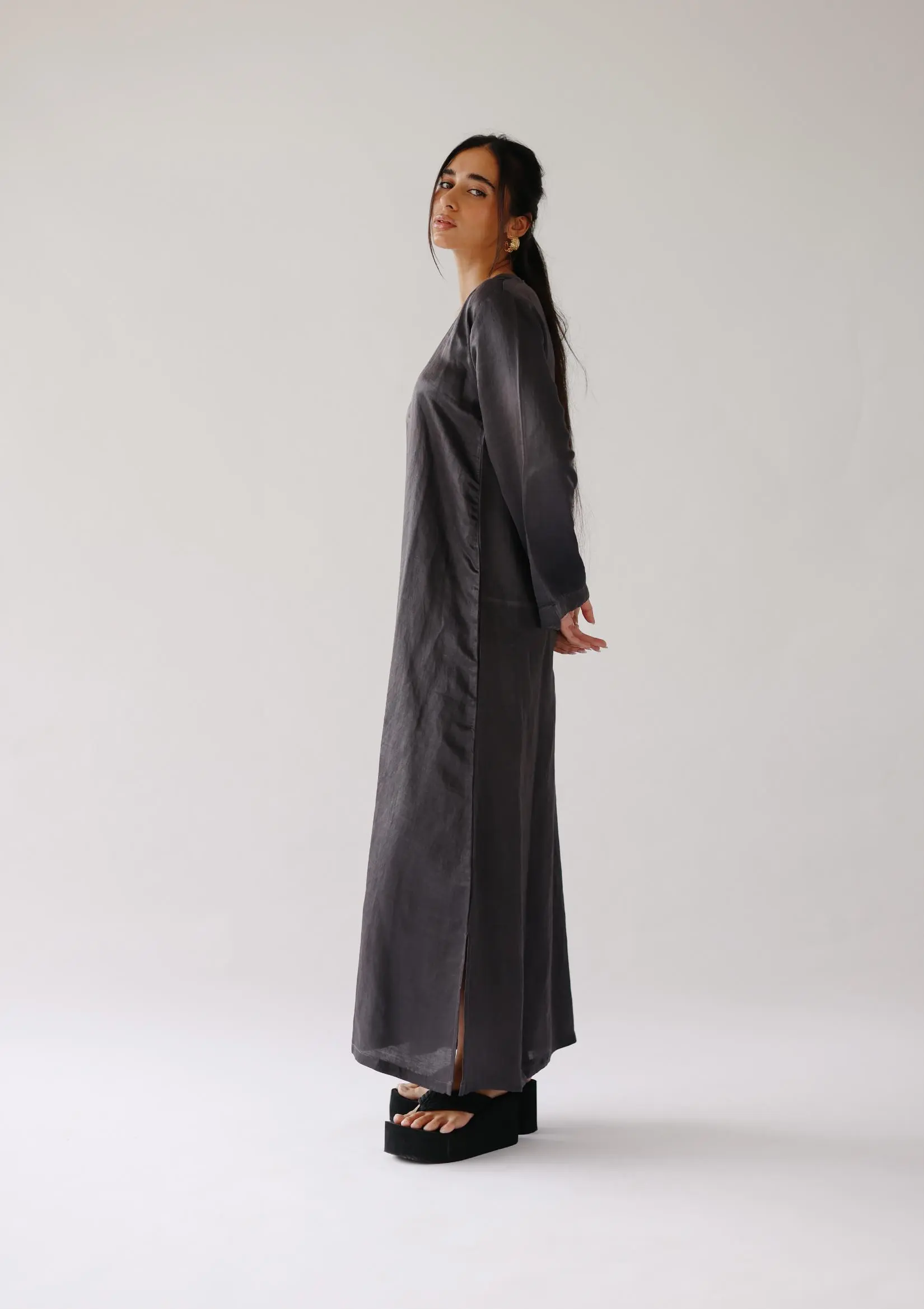 SATO DRESS- SLATE - Image 3