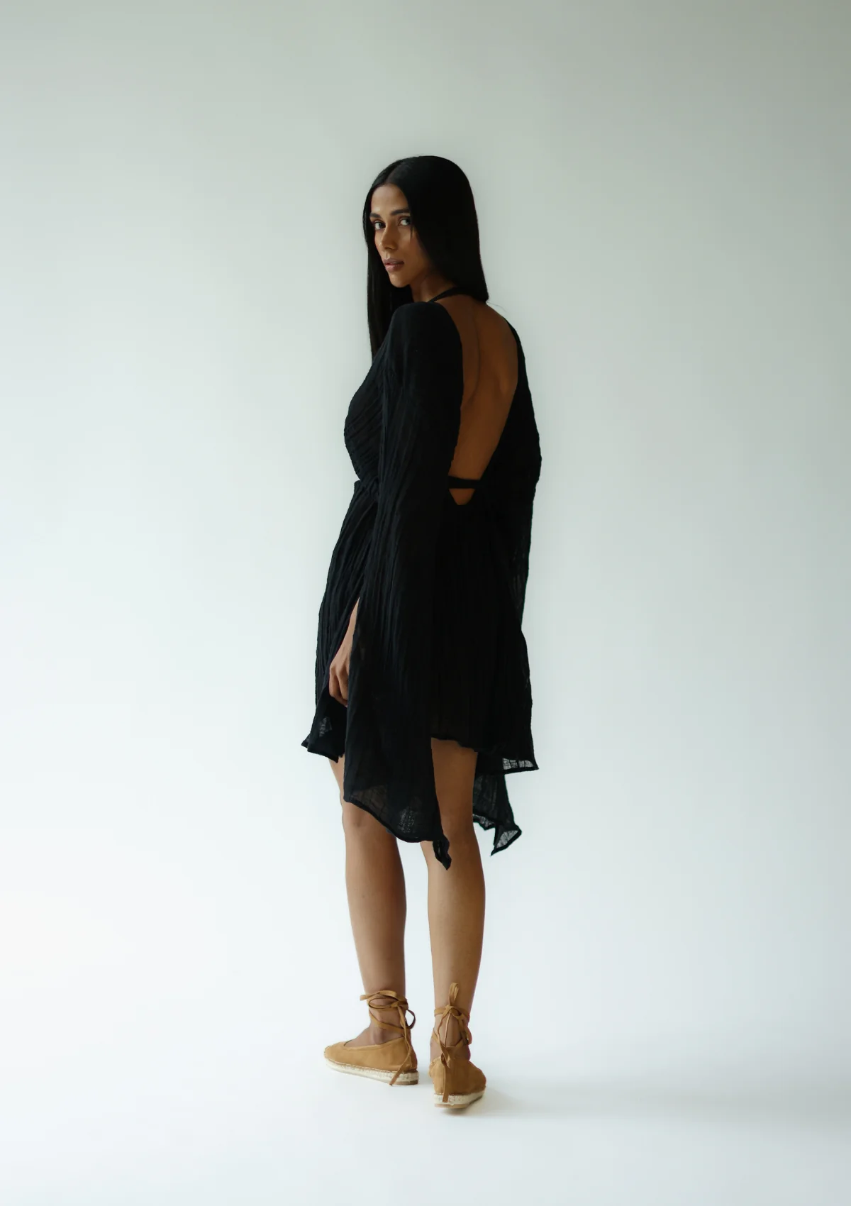SAYDA MINI DRESS- BLACK - Image 5