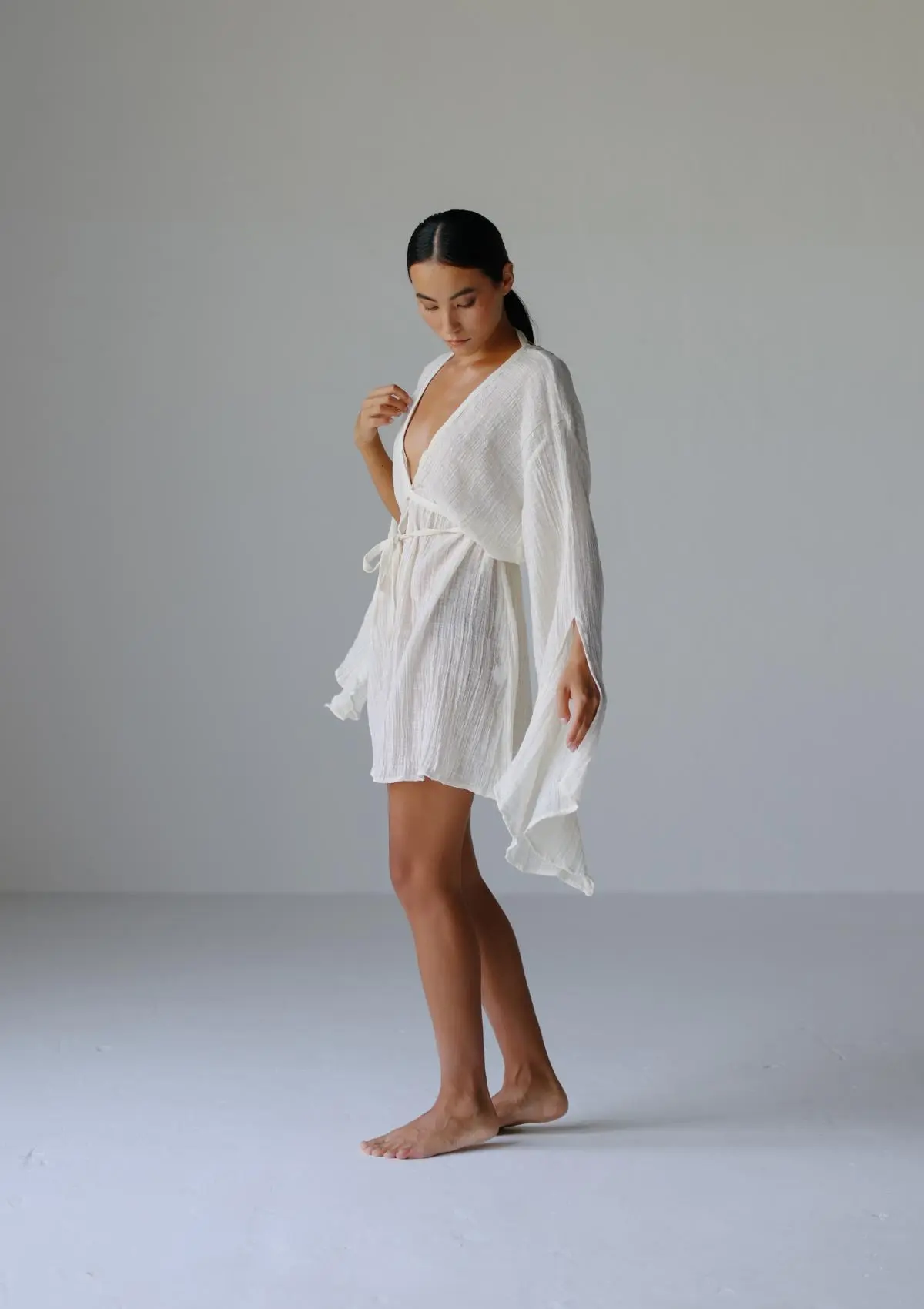 SAYDA MINI DRESS- NATURAL - Image 4