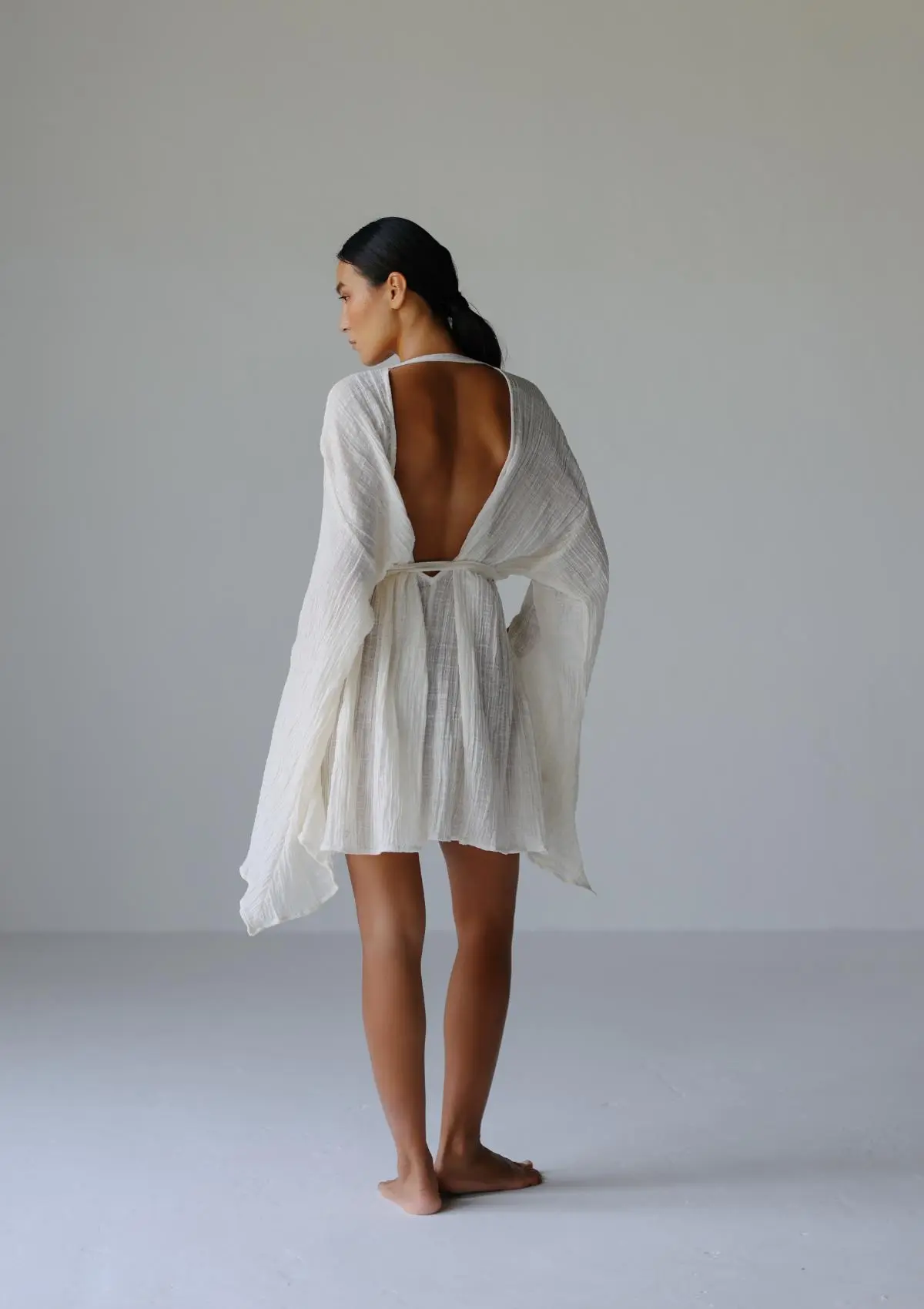 SAYDA MINI DRESS- NATURAL - Image 5